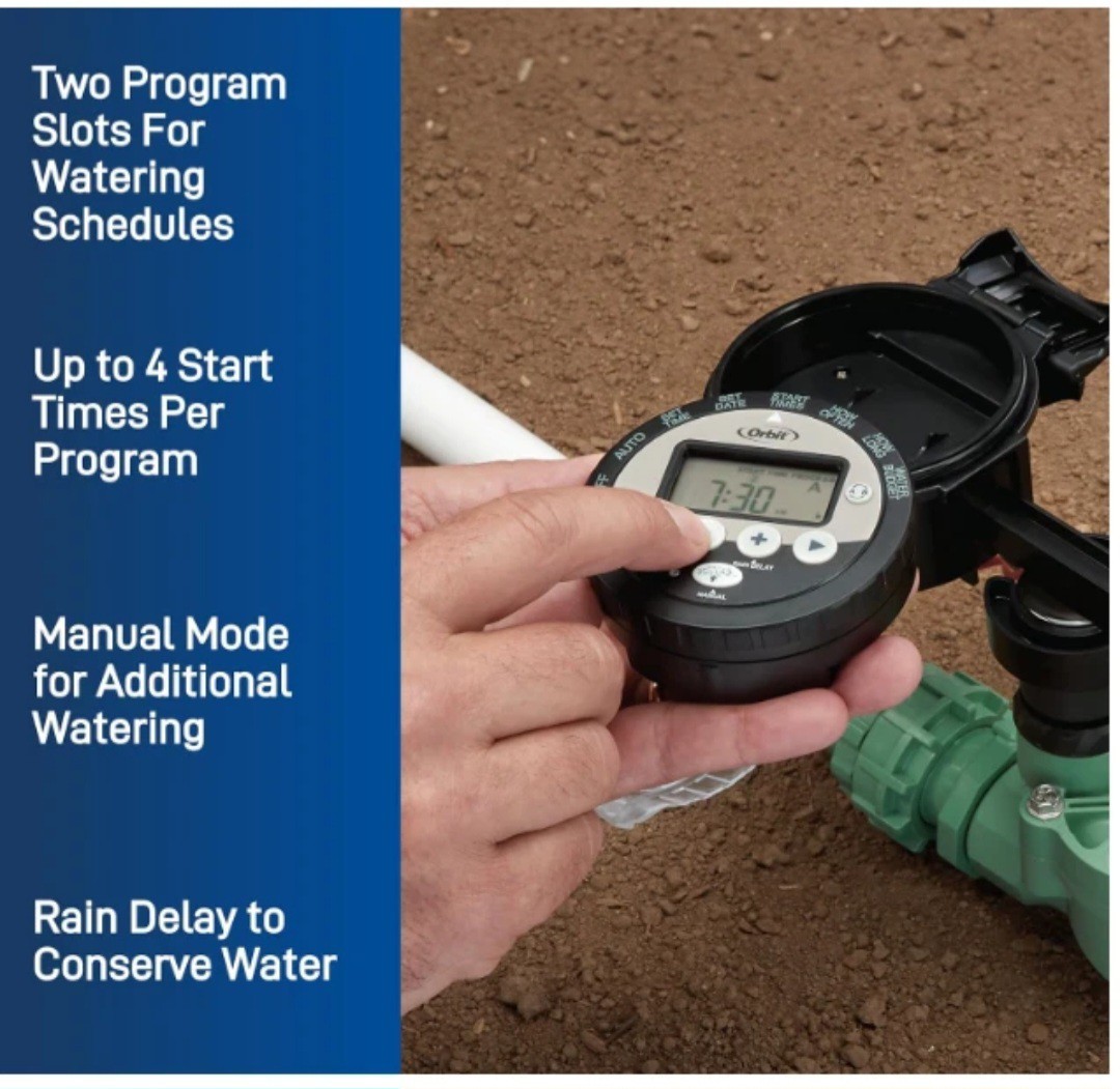 57865 Outdoor Battery-Powered Water Sprinkler Controller