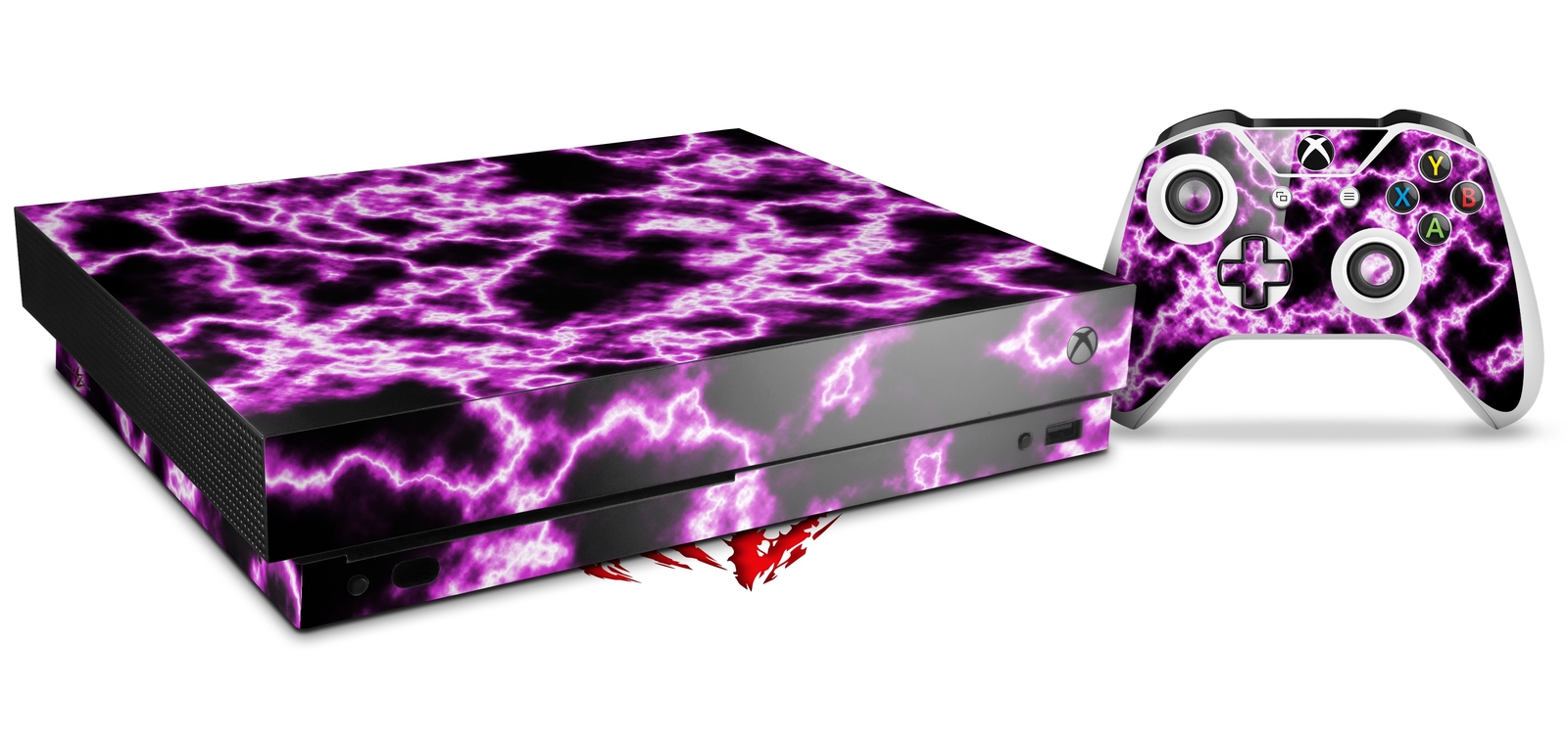 Skin Set for XBOX One X Electrify Hot Pink