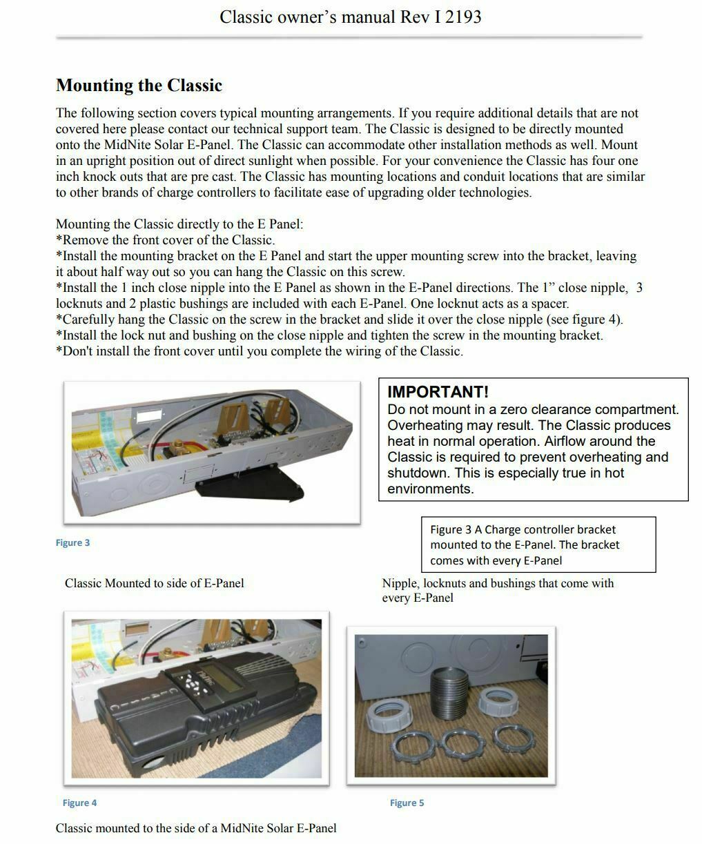 MidNite Solar CLASSIC 150 MPPT Charge Controller 150V 96A