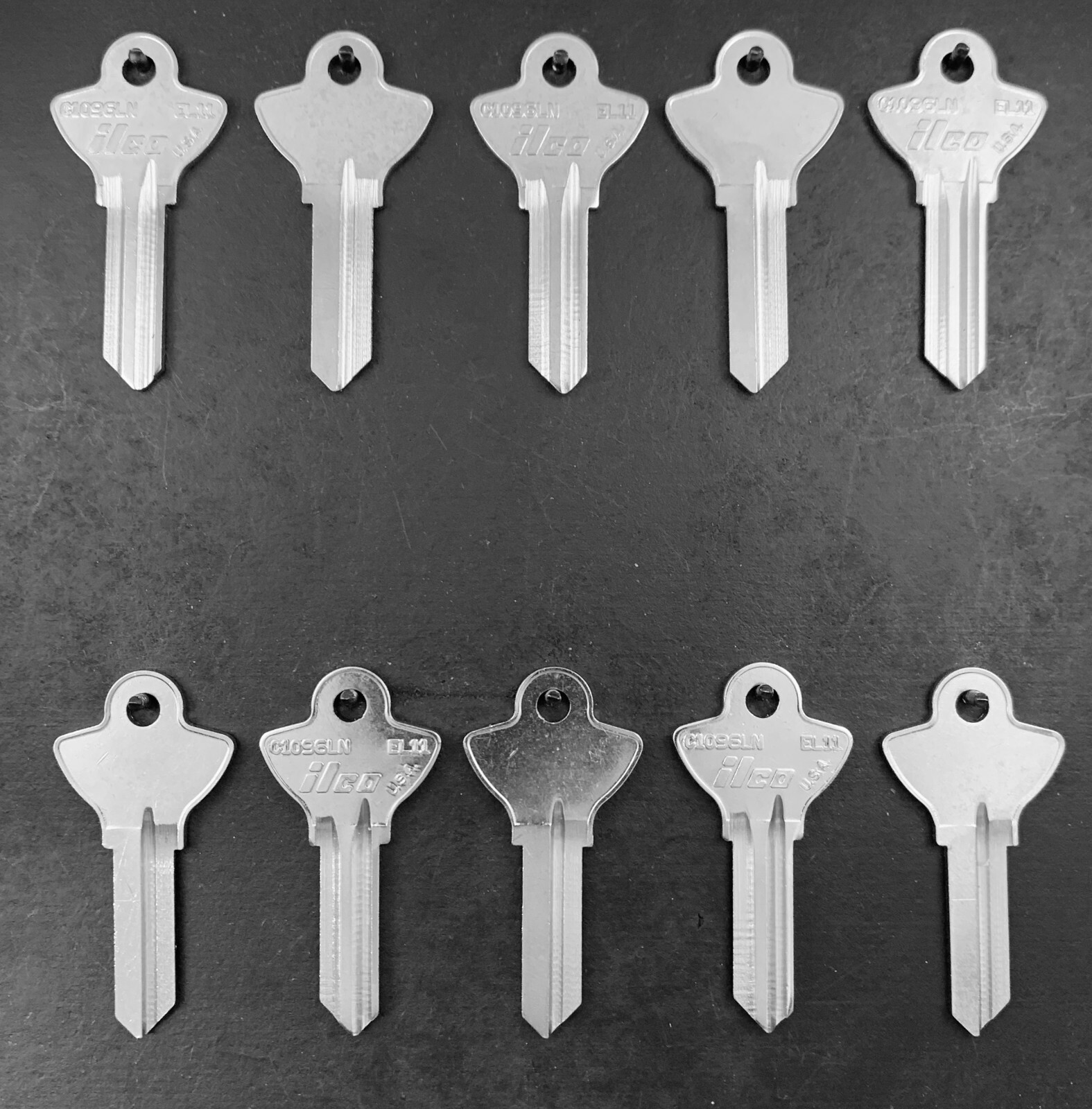 Lots of 2/5/10 EL11 C1096LN ELG-2 5EL3 Type Key Blanks for Elgin