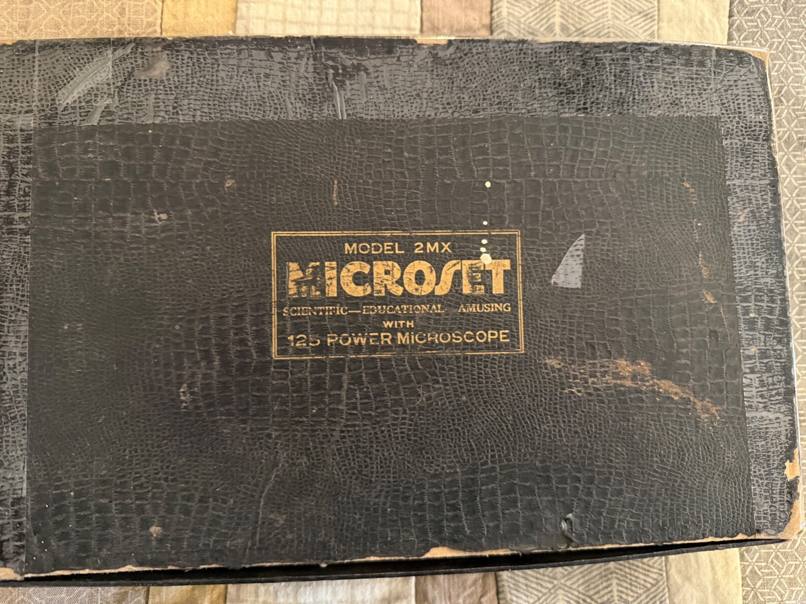 Vintage Microscope MicroSet Model 2MX 125 Power Poor Condition