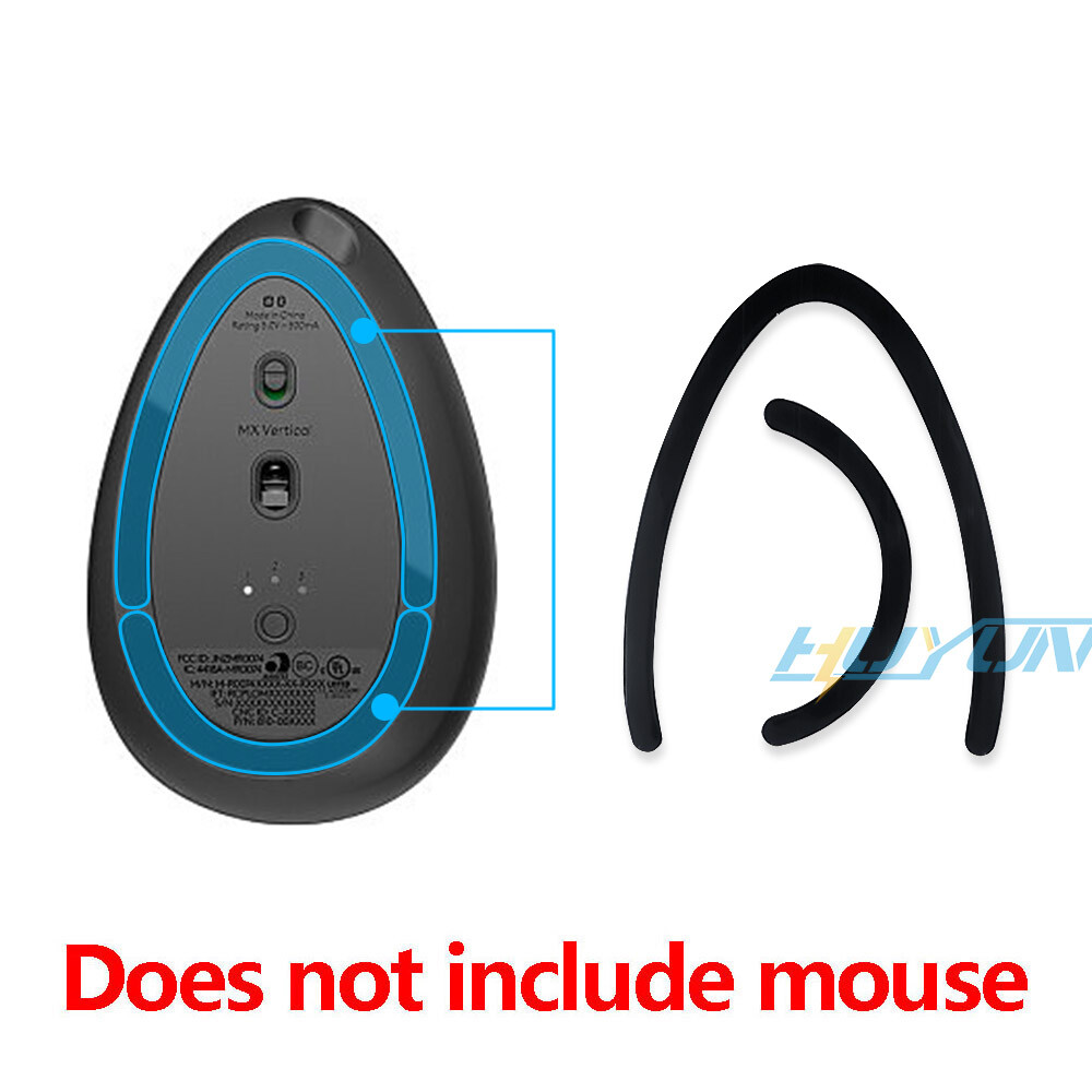 2 Sets Rounded Curved Edges Mouse Feet Skates for Logitech MX vertica Mouse