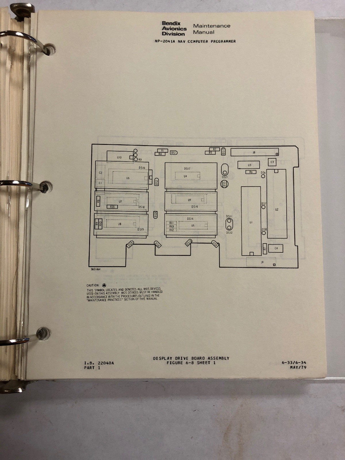 Bendix NCP-2040 NAV Programmer System Maintenance Manual 1979 Original