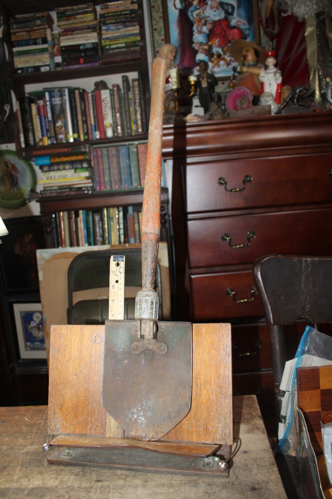 Vintage US Army Shovel Trench Tool  Entrenching Trenching MODIFIED AS IS
