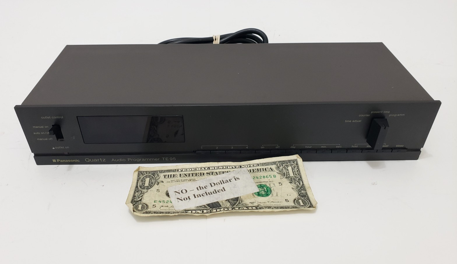 Panasonic Quartz Audio Programmer - Model TE-95 - Powers Up - Untested