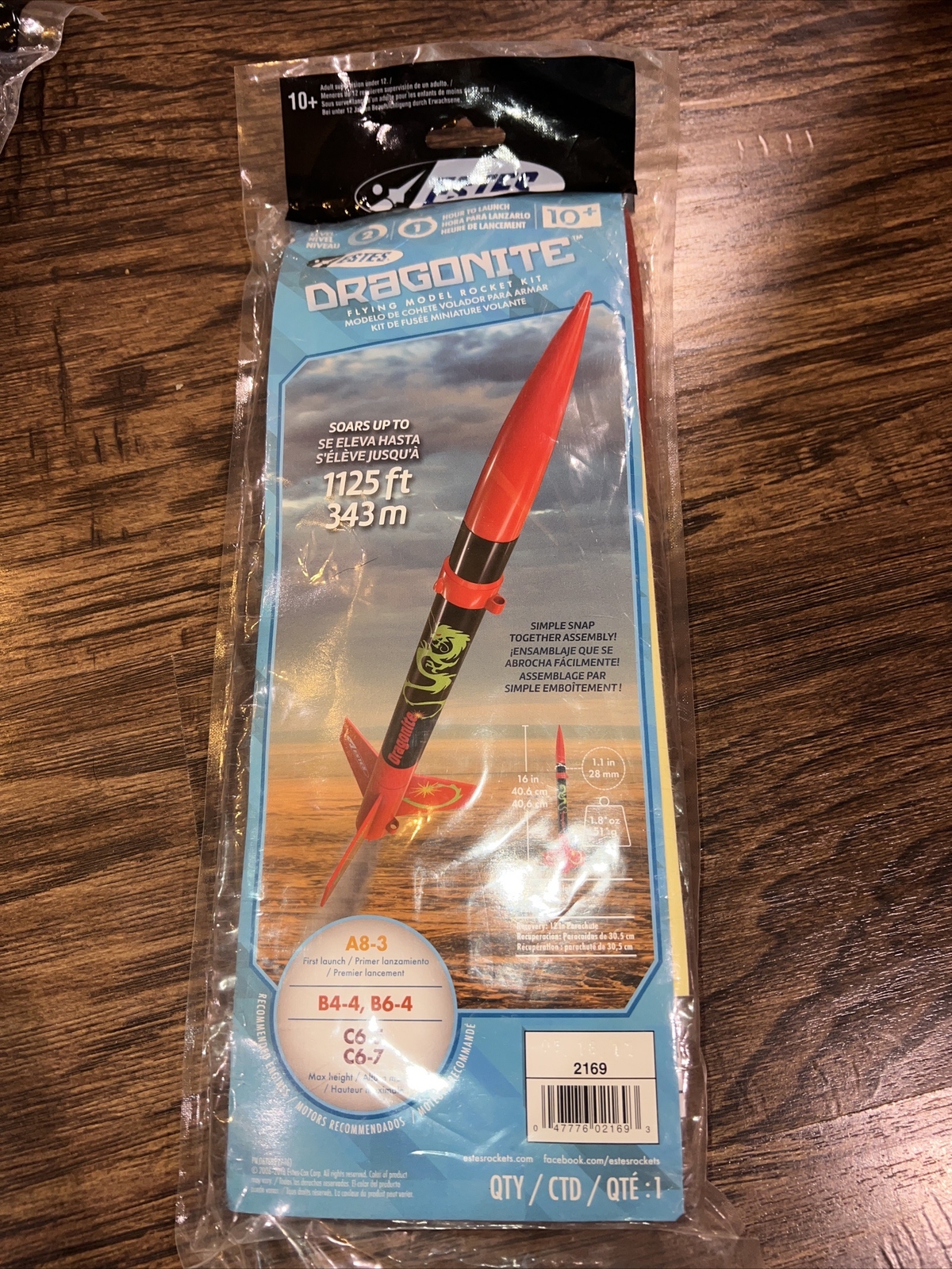 Estes Model Rockets Nike-X & Dragonite Model Rocket Kits Skill Level 2