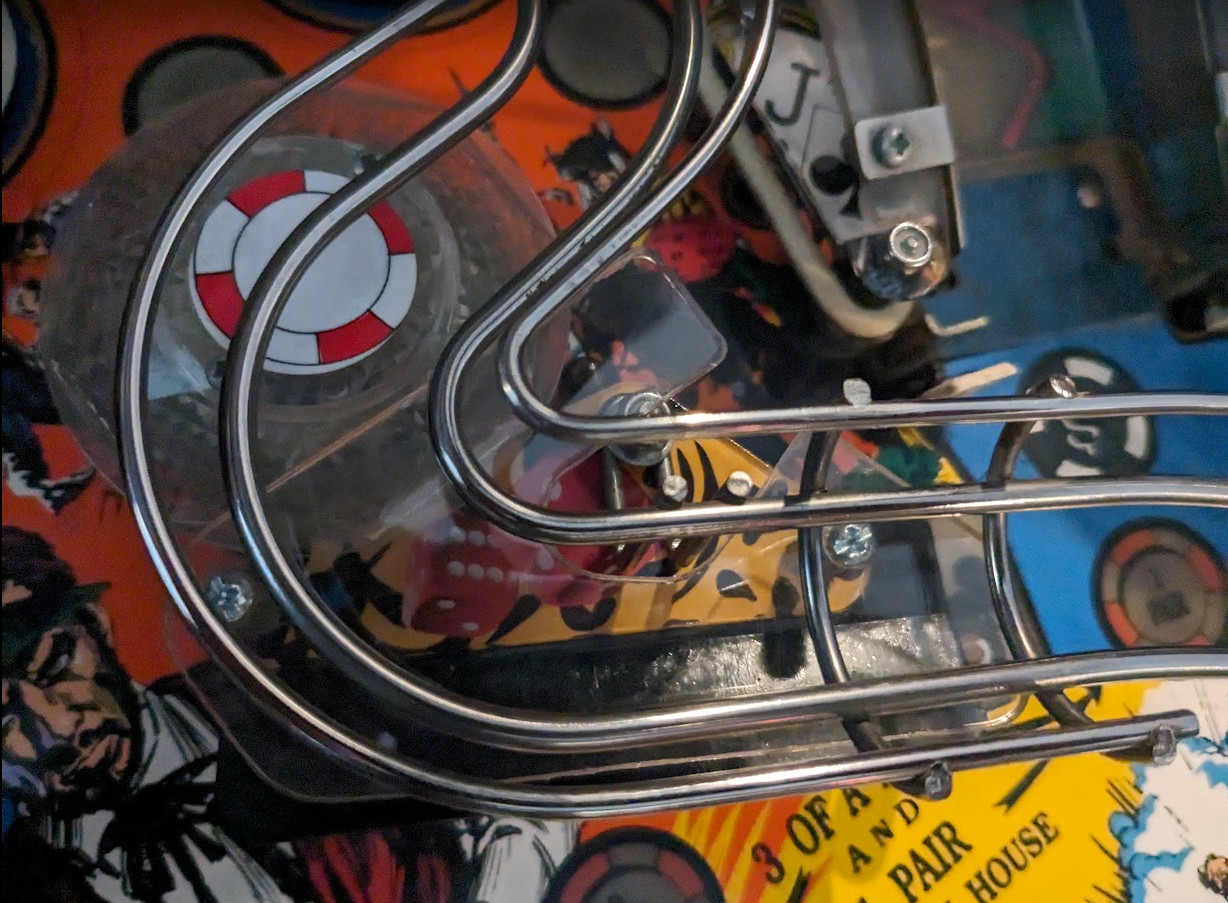 Sega MAVERICK Pinball Machine Center Plastic Better Graphics Always BROKE