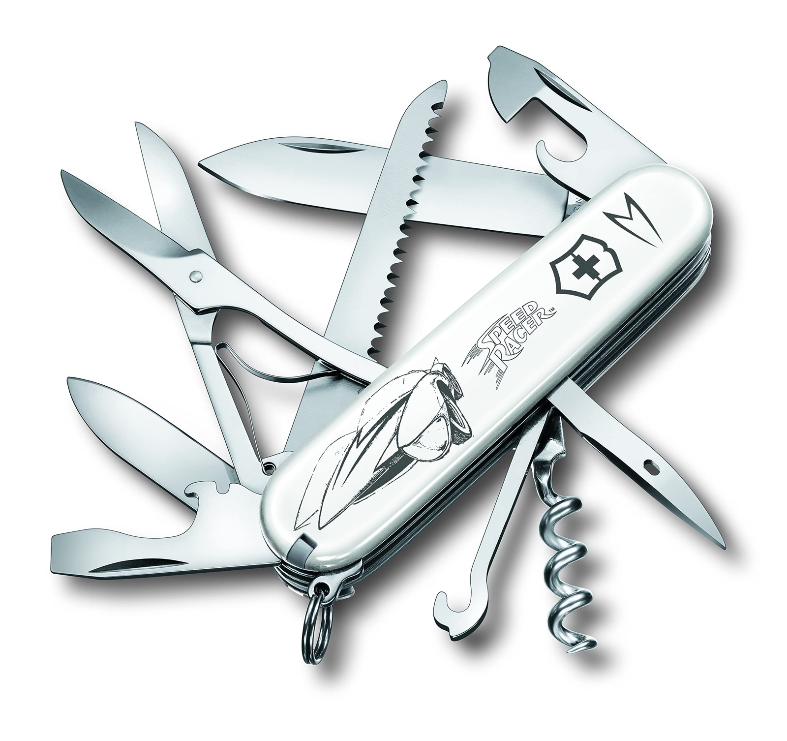 Victorinox Huntsman Mach 1.3713.7-X3 Swiss Army Multi-Tool Aluminum 9 Func White