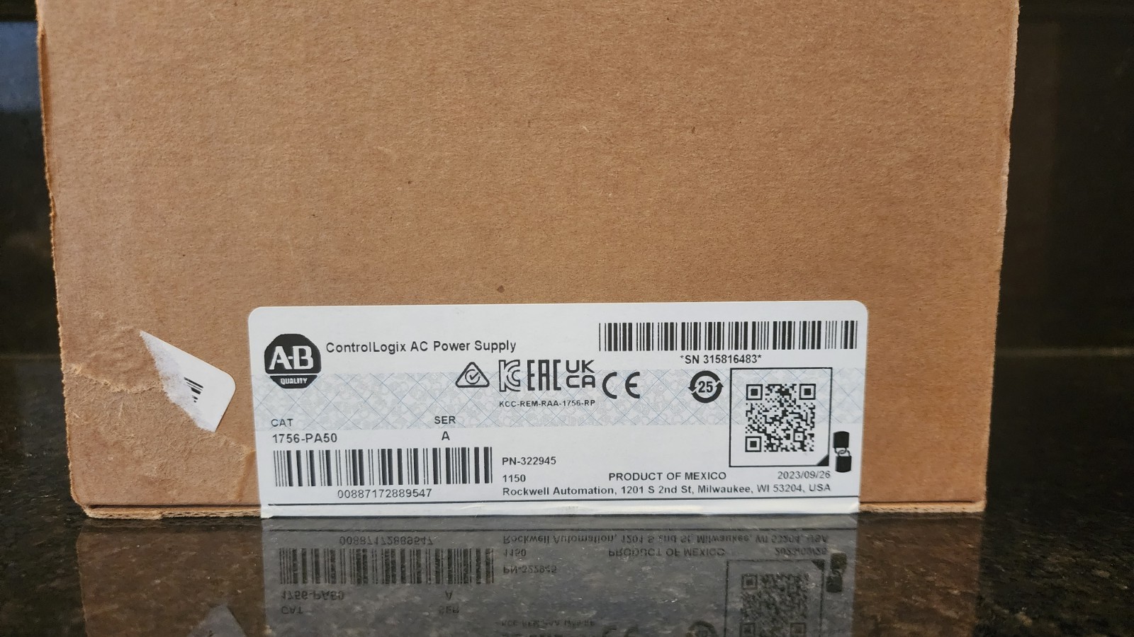 Sealed Allen Bradley Controllogix 1756-PA50/A Power Supply Real USA surplus NOT