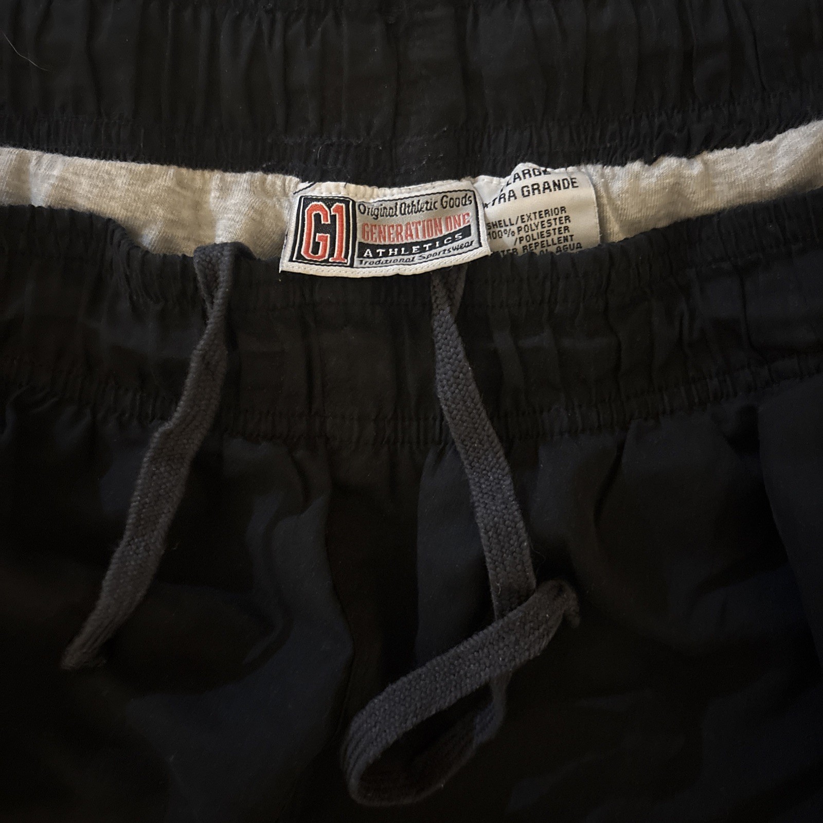 Generation One  Joggers Black With Blue Strips XL RN#59786
