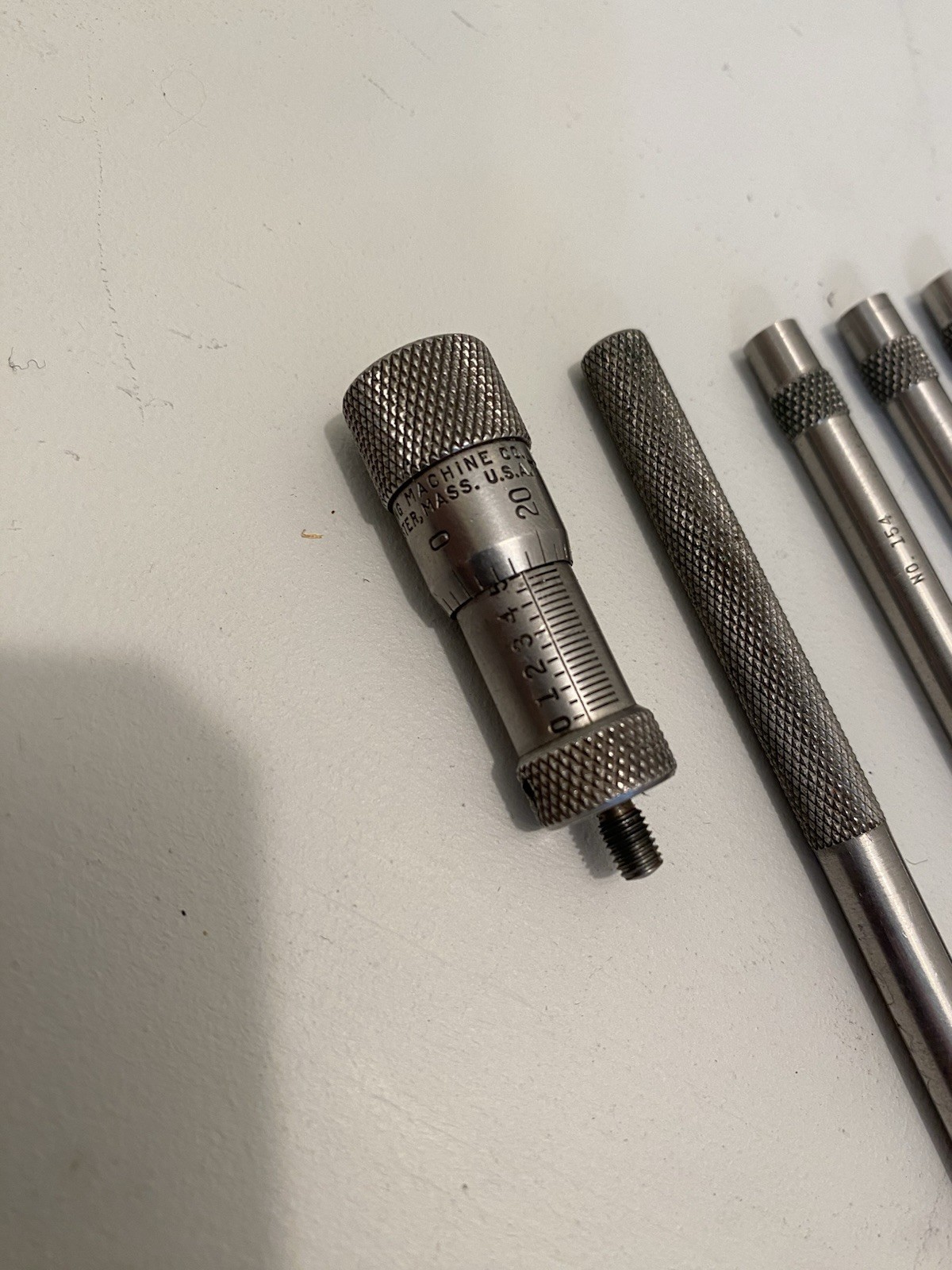 Vintage Fleming Manufacturing 1225 Inside Micrometer Set