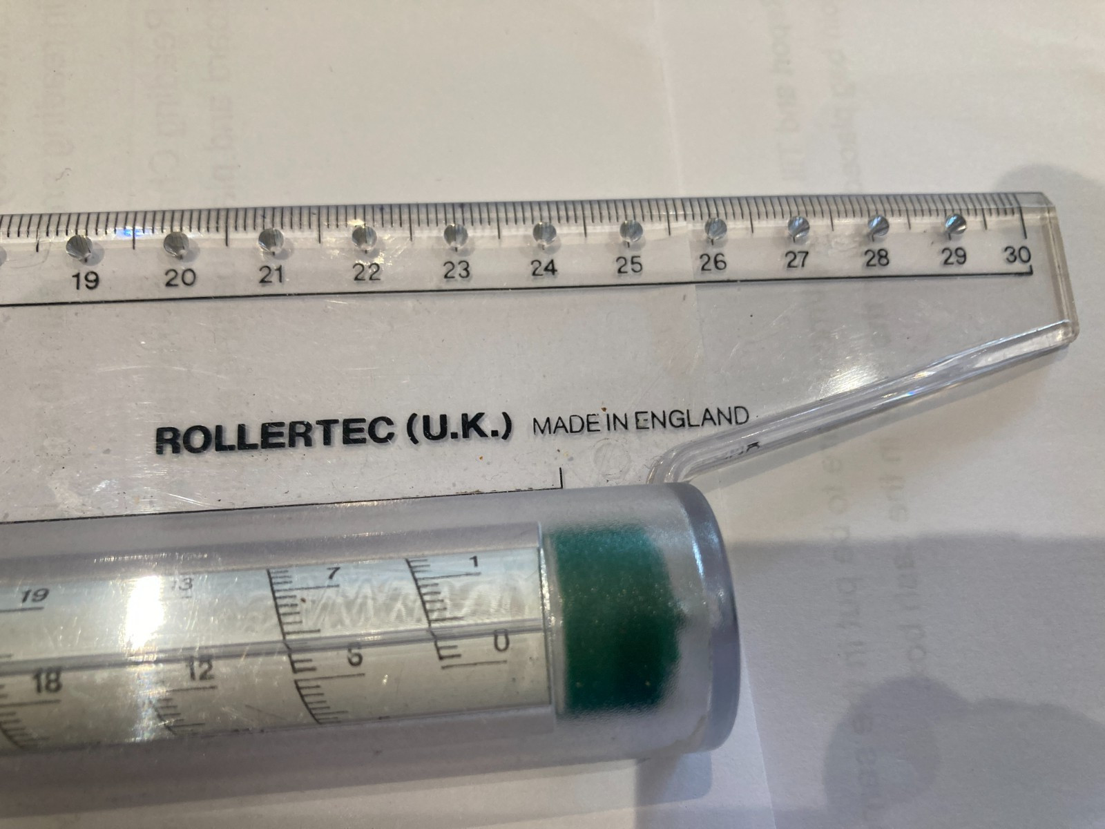 Vintage Rollertec Amazing Rolling Ruler Geometry Tech Drawing & Navigation 30cm