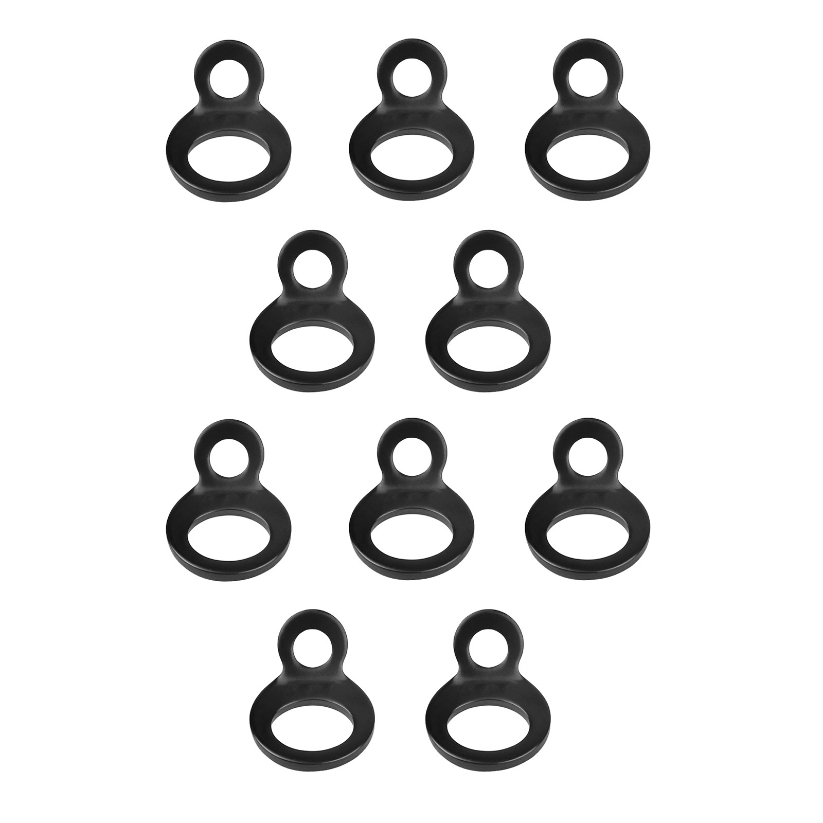 10x Black Dirt Bike Tie Down Anchors Tie Down Strap Rings For Motorcycle ATV