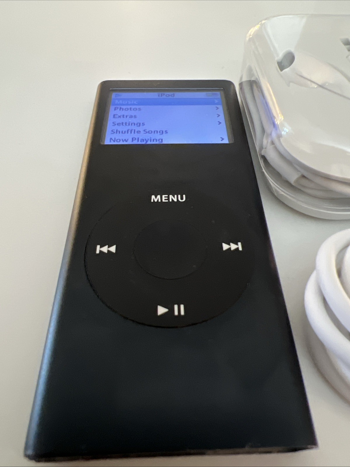 Apple iPod Nano, 2nd Generation, 8GB, Black, New Battery Installed.