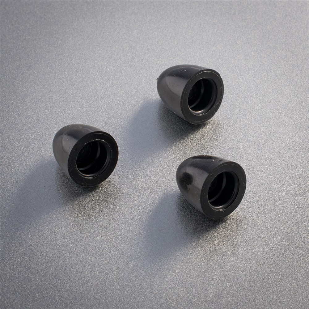 3x Cox .049 .051 Model Engine Black Rubber Propeller Spinner 049 051