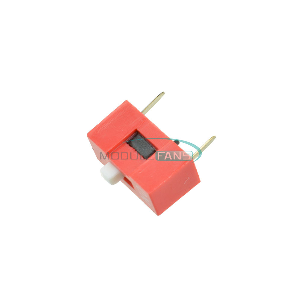10pcs Red 2.54mm Pitch 1 Position Way 1-Bit Slide Type DIP Switch Module New