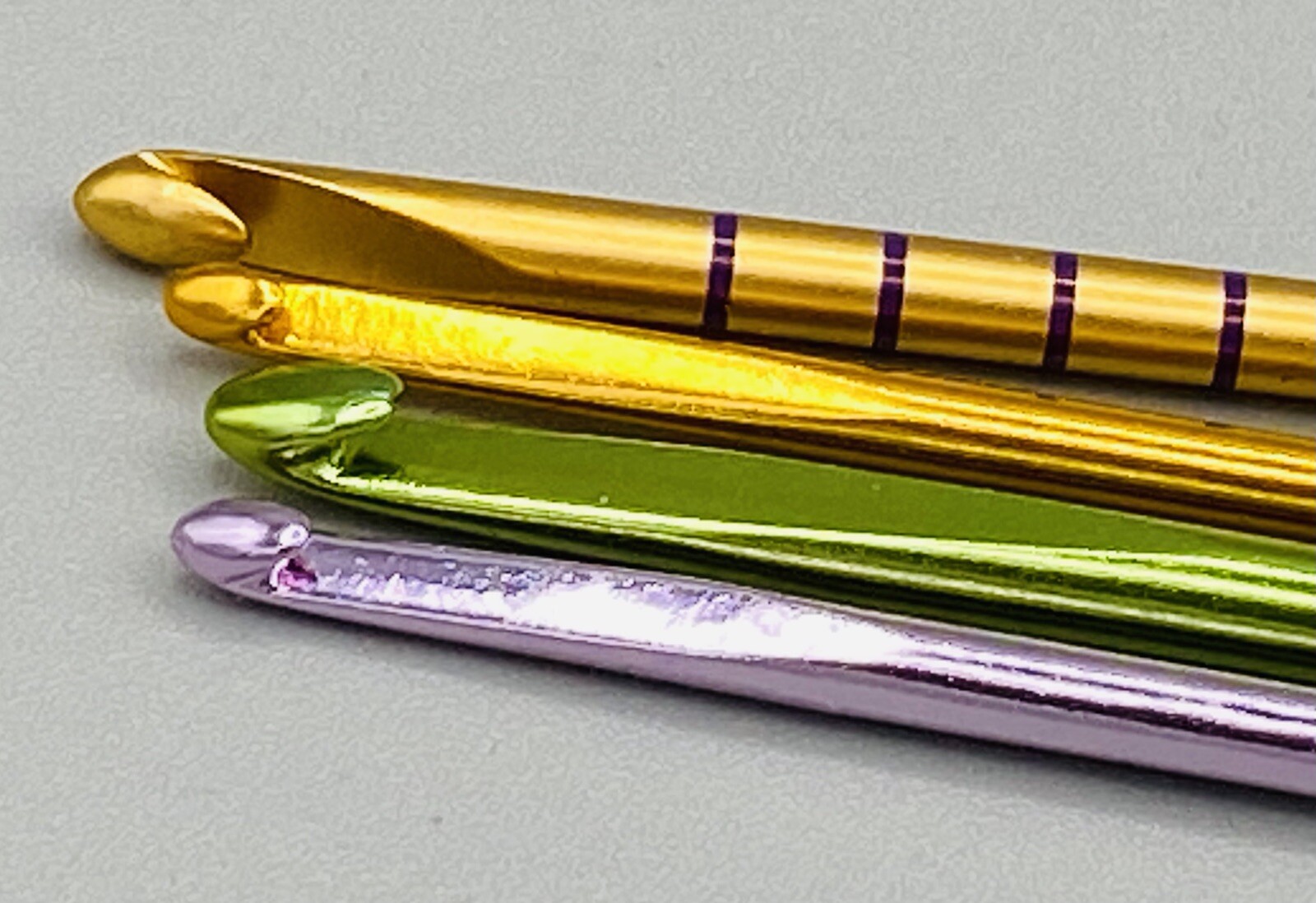 Vintage Annie’s Attic Crochet Hook LOT Of 4: 9” G, 6” 8/H 6/G 5/F New NOS Rare