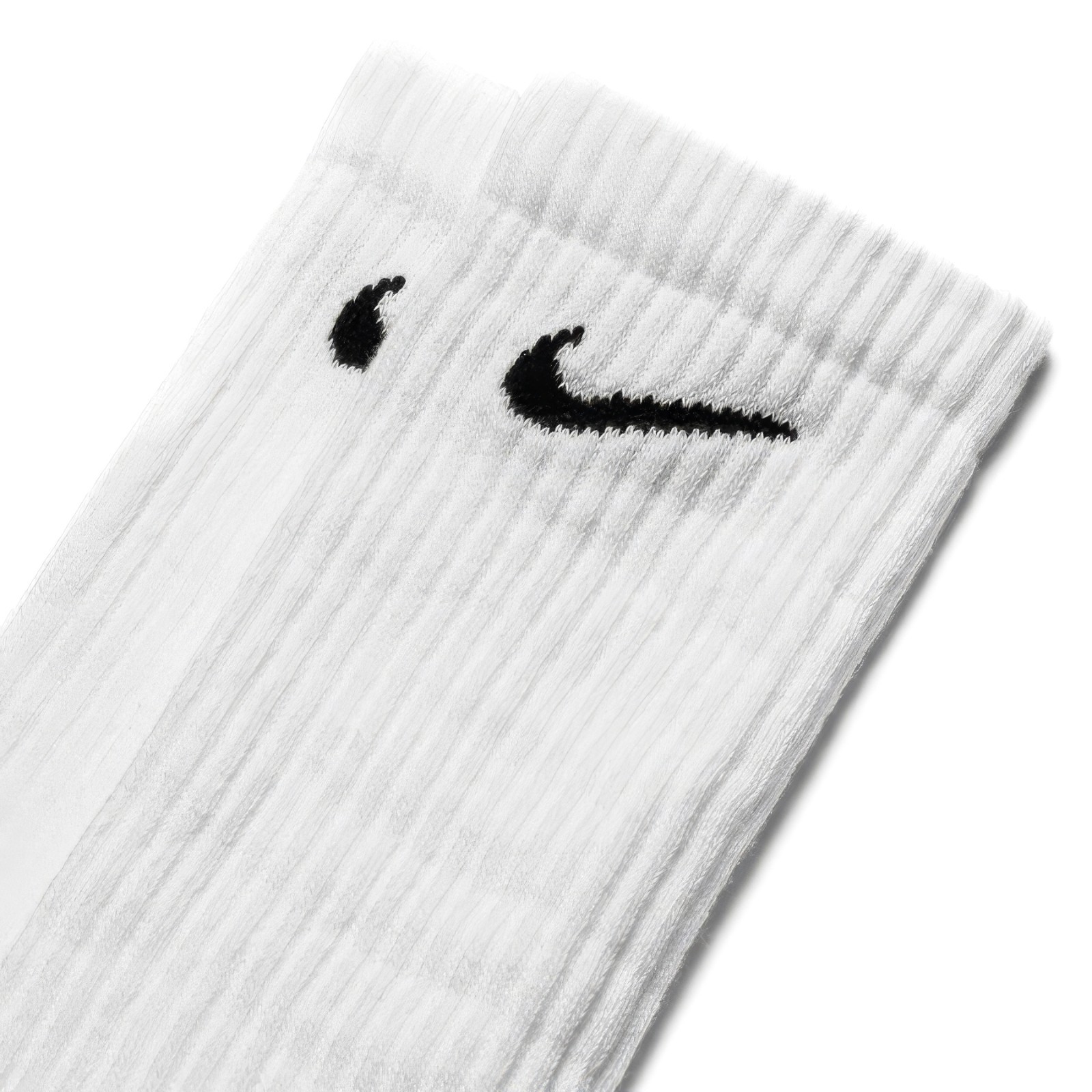 OUTLET! Nike Everyday Dri-FIT Crew Socks 3 Pair White Cushioned Unisex