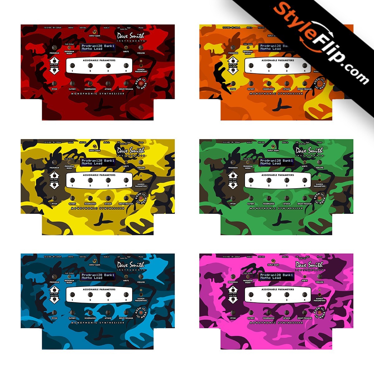 Dave Smith Mopho Skin | 6 Camo Designs | Protective Decal | StyleFlip
