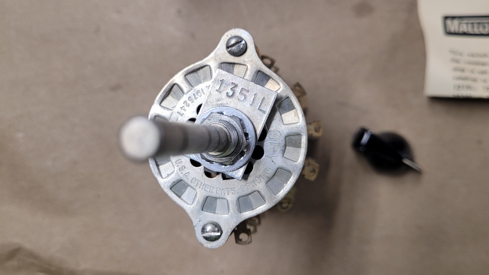 Mallory 1315L Stack Pole Rotary Switch