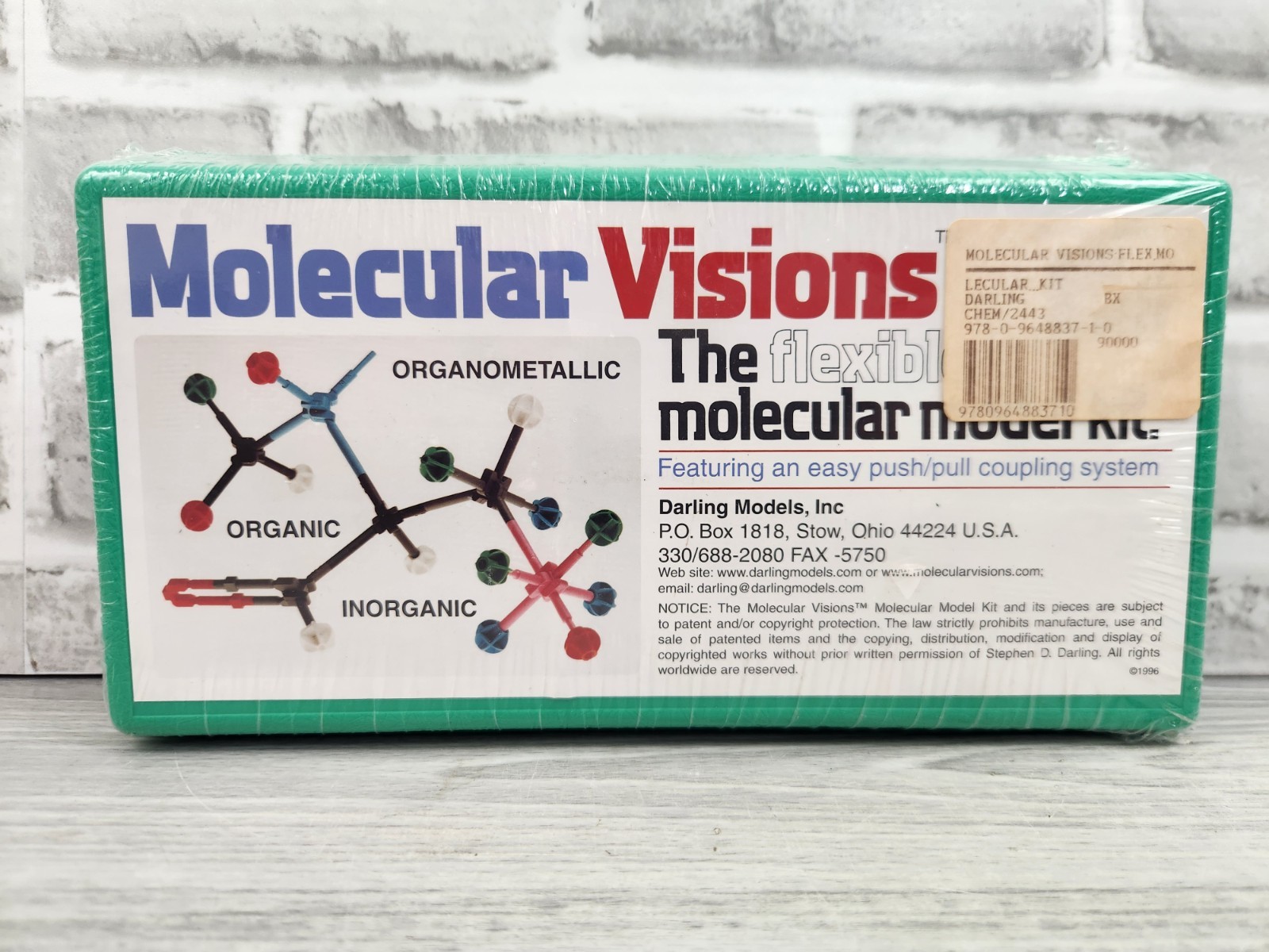 Molecular Visions Model Kit #1 Organic Chemistry Darling Models Set New Sealed