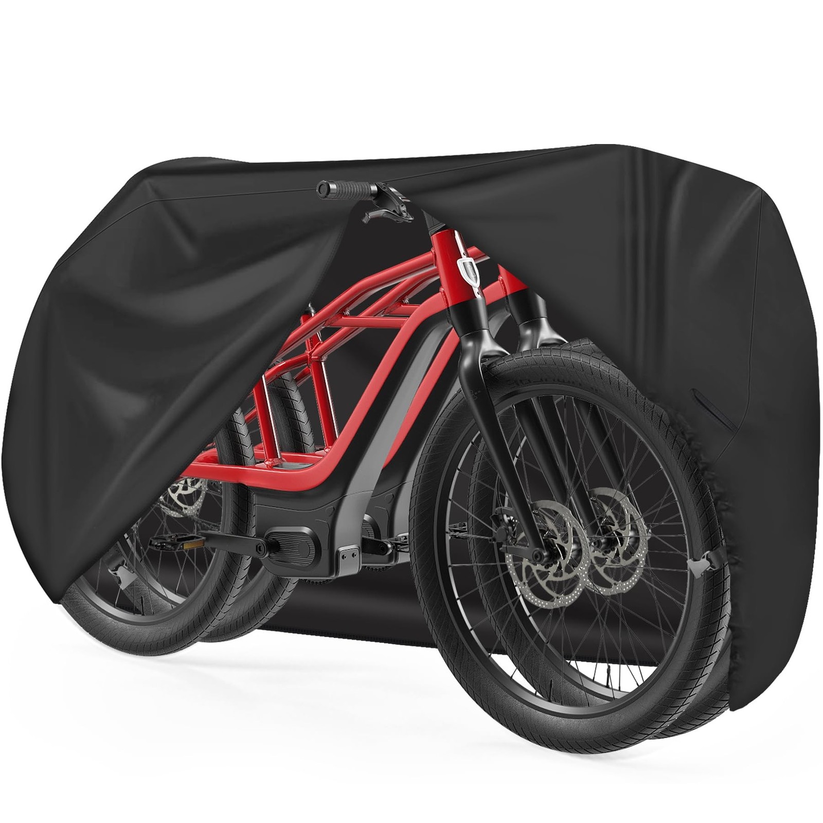 Bike Cover for 2 Bikes - 600D Bike Covers Outdoor Storage Waterproof & Heavy ...