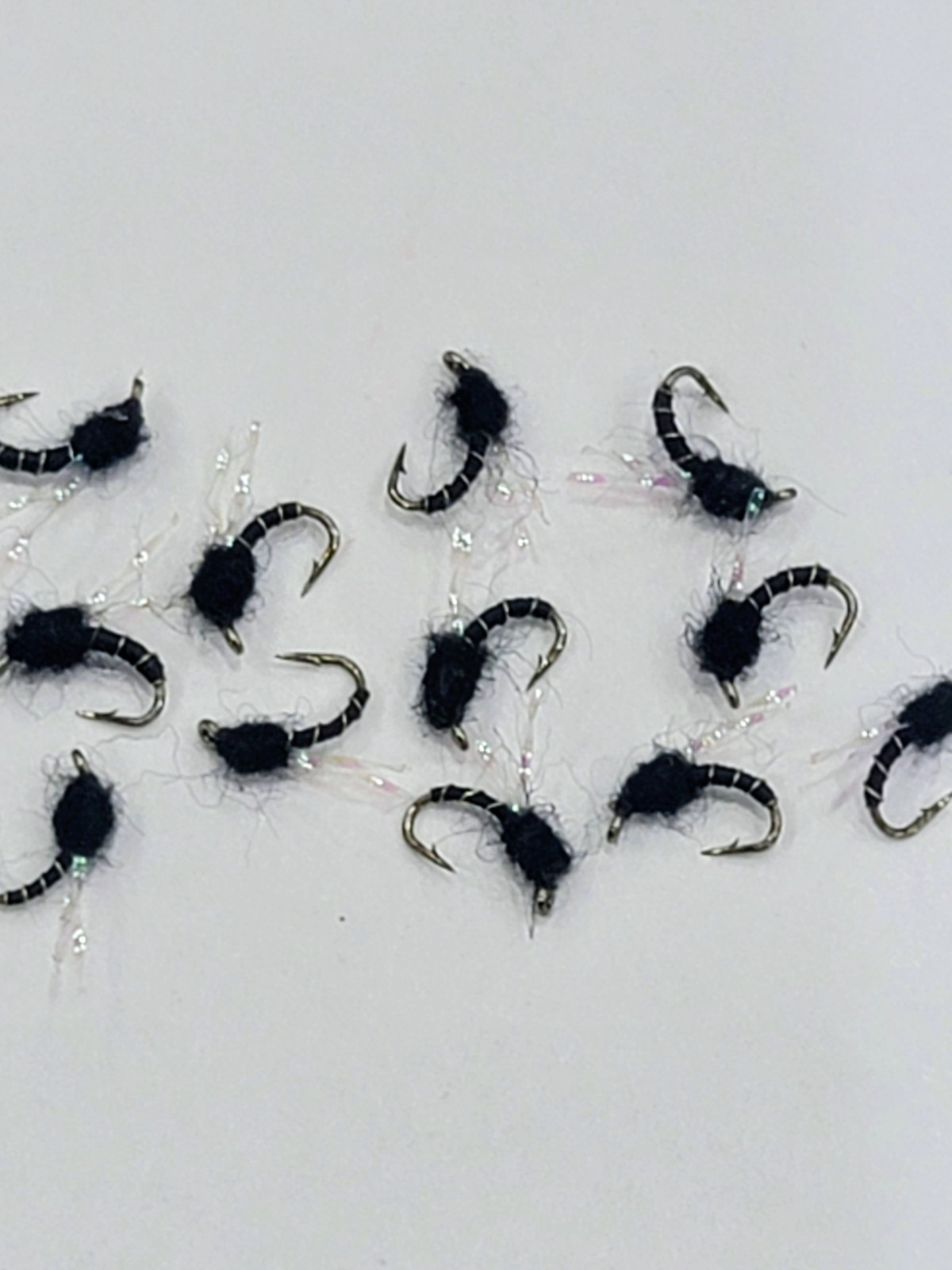 Black Midge RS2 Emerger Size 18  Trout Fly Fishing Custom Lot 12