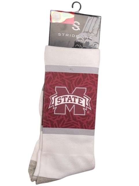 NCAA Pair Mississippi State Mid-Calf Socks Men Size 9-12 Women 10-13