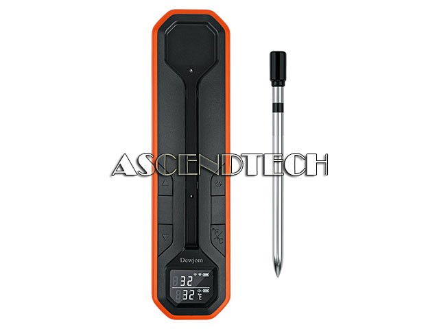 DEWJOM TM-W2 500FT RANGE TIMER APP CONTROL WIRELESS MEAT THERMOMETER TANGARINE
