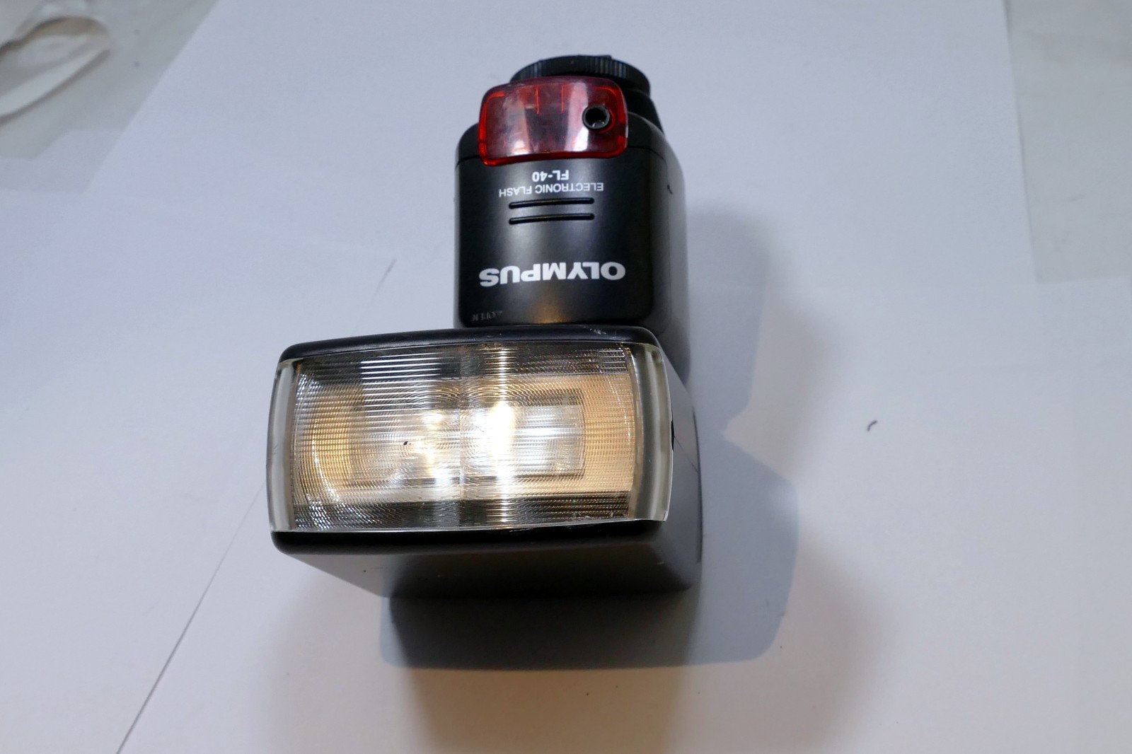 Olympus FL-40 OM FLASH works well, tested