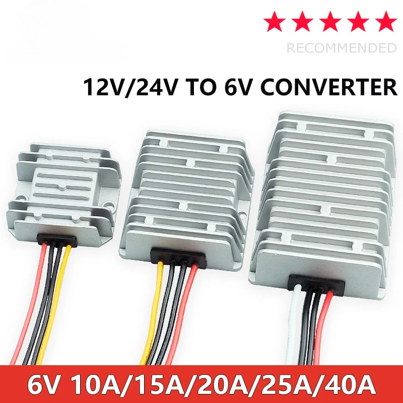 DC 12V/24V to 6V 10A  40A Step Down Converter Regulator 6 Volt Buck Module Power
