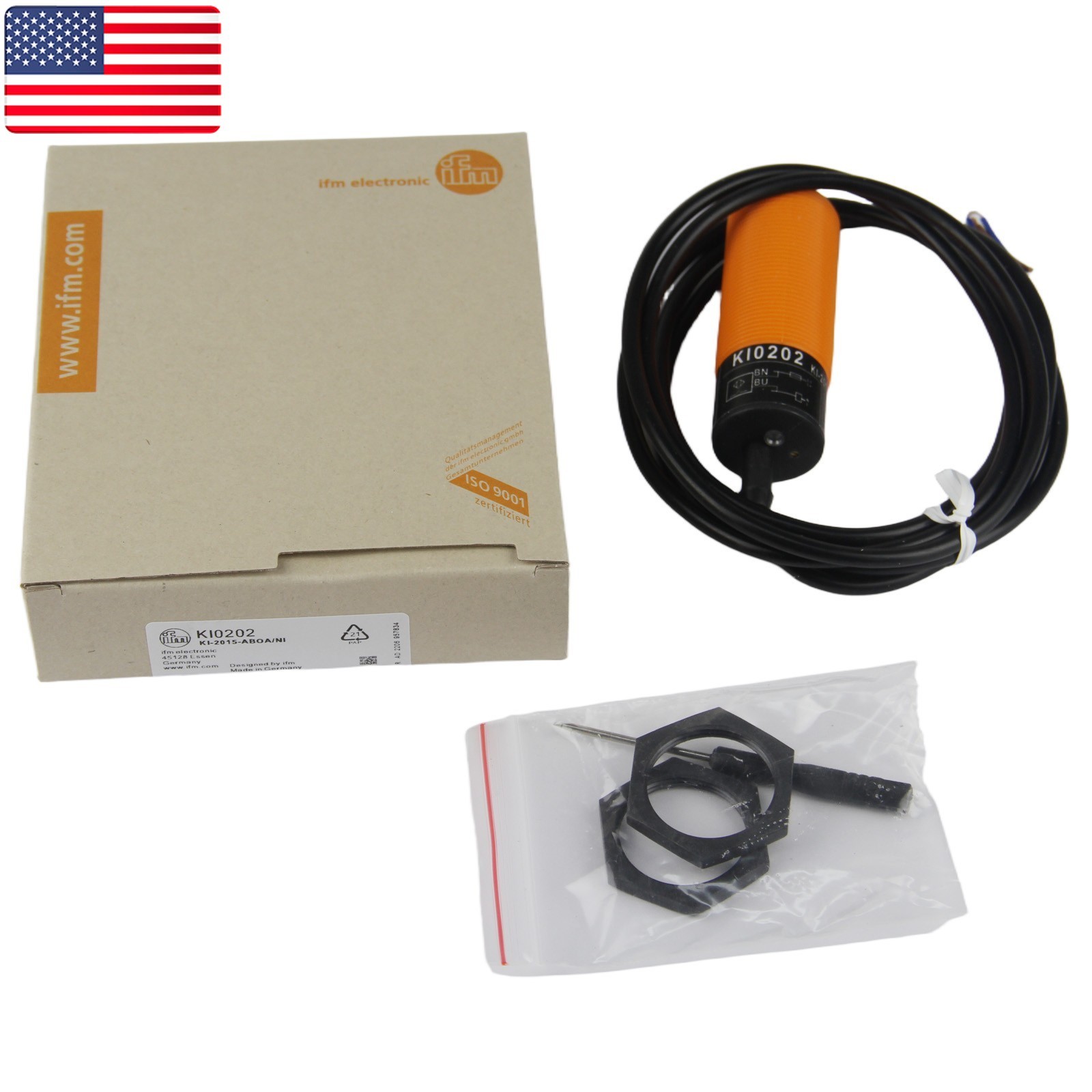 New IFM KI0202 KI-2015-ABOA/NI Proximity Switch Sensor - US Stock