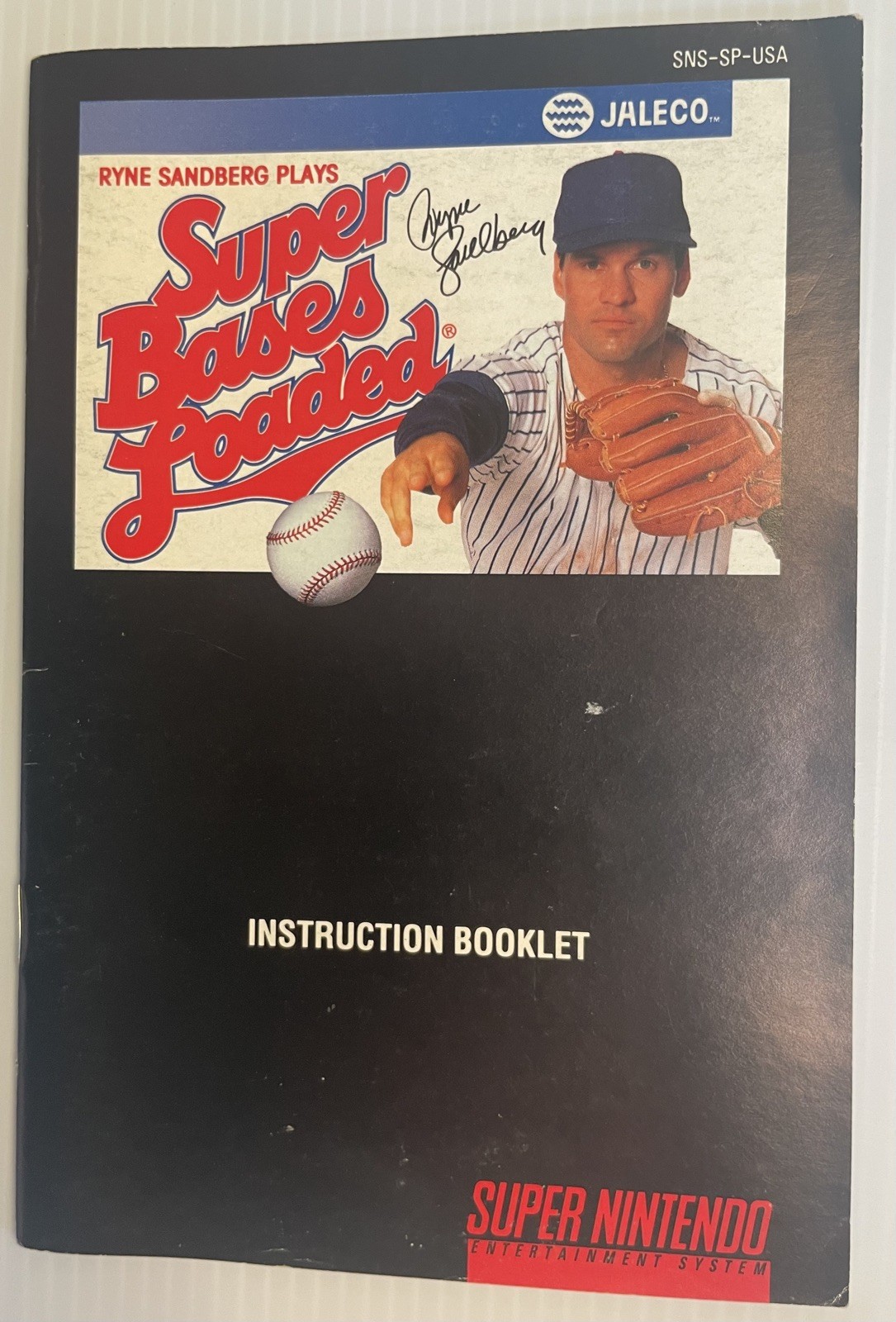 Super Bases Loaded SNES instructional booklet 1991