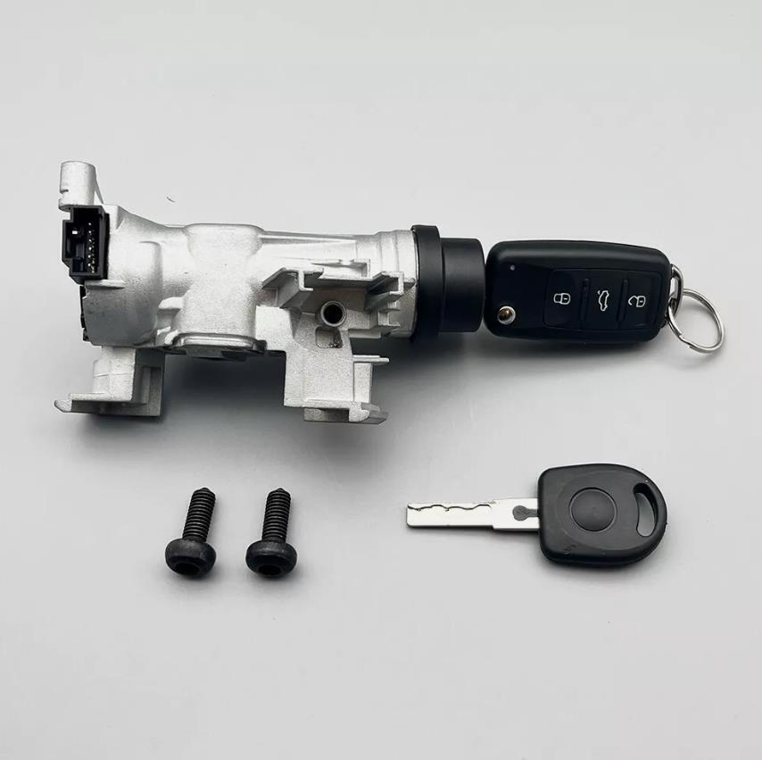 IGNITION SWITCH LOCK ASSEMBLY FOR VW JETTA 2006-2018 W/ REMOTE Control KEY SHELL