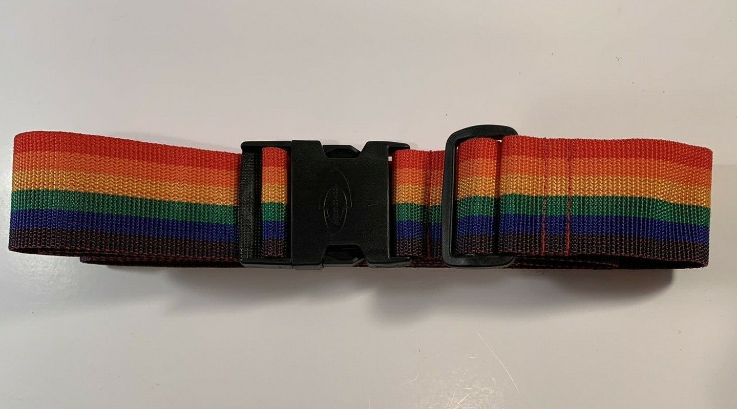 Concourse Luggage Bag Strap Belt Rainbow Pride Adjustable to Fit Most Luggage