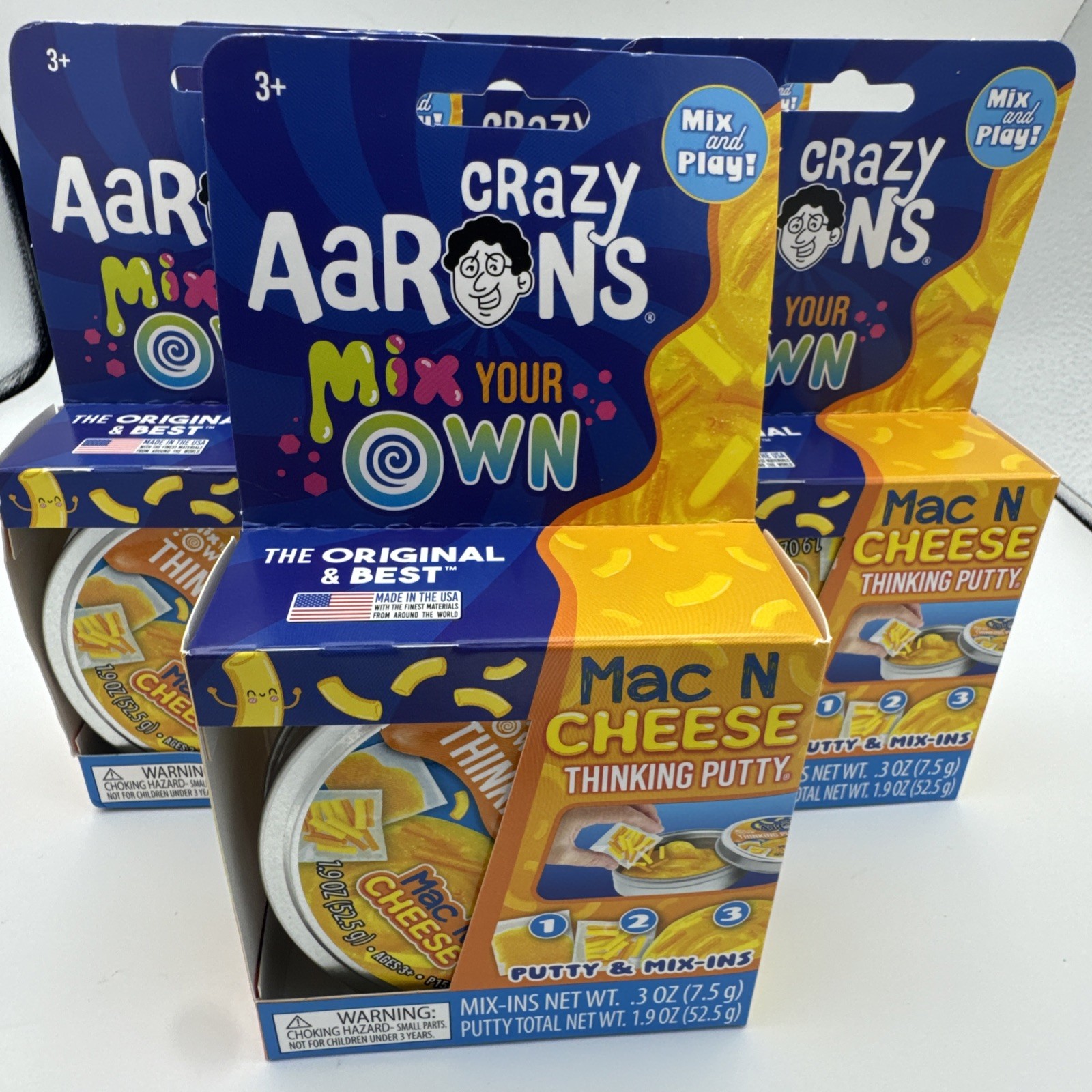 Crazy Aaron's Mac N Cheese Putty 3.5" 1.9oz (Large)