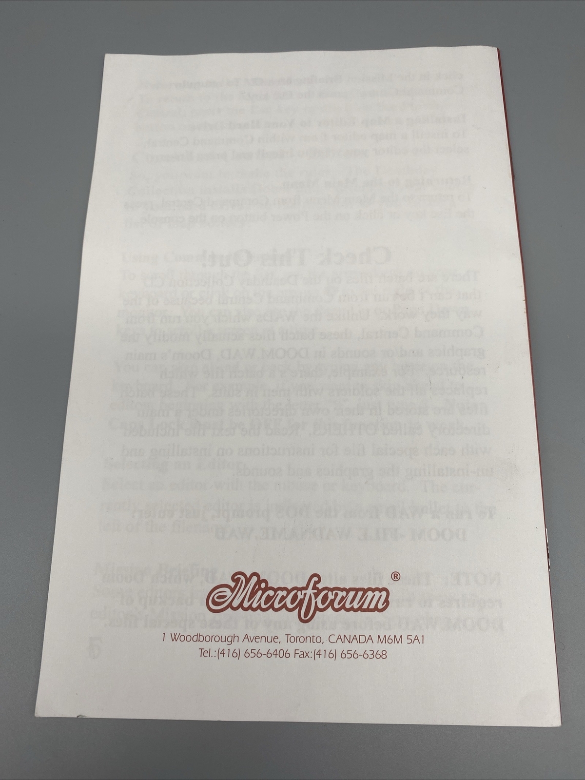Microforum's Deathday Collection MANUAL ONLY