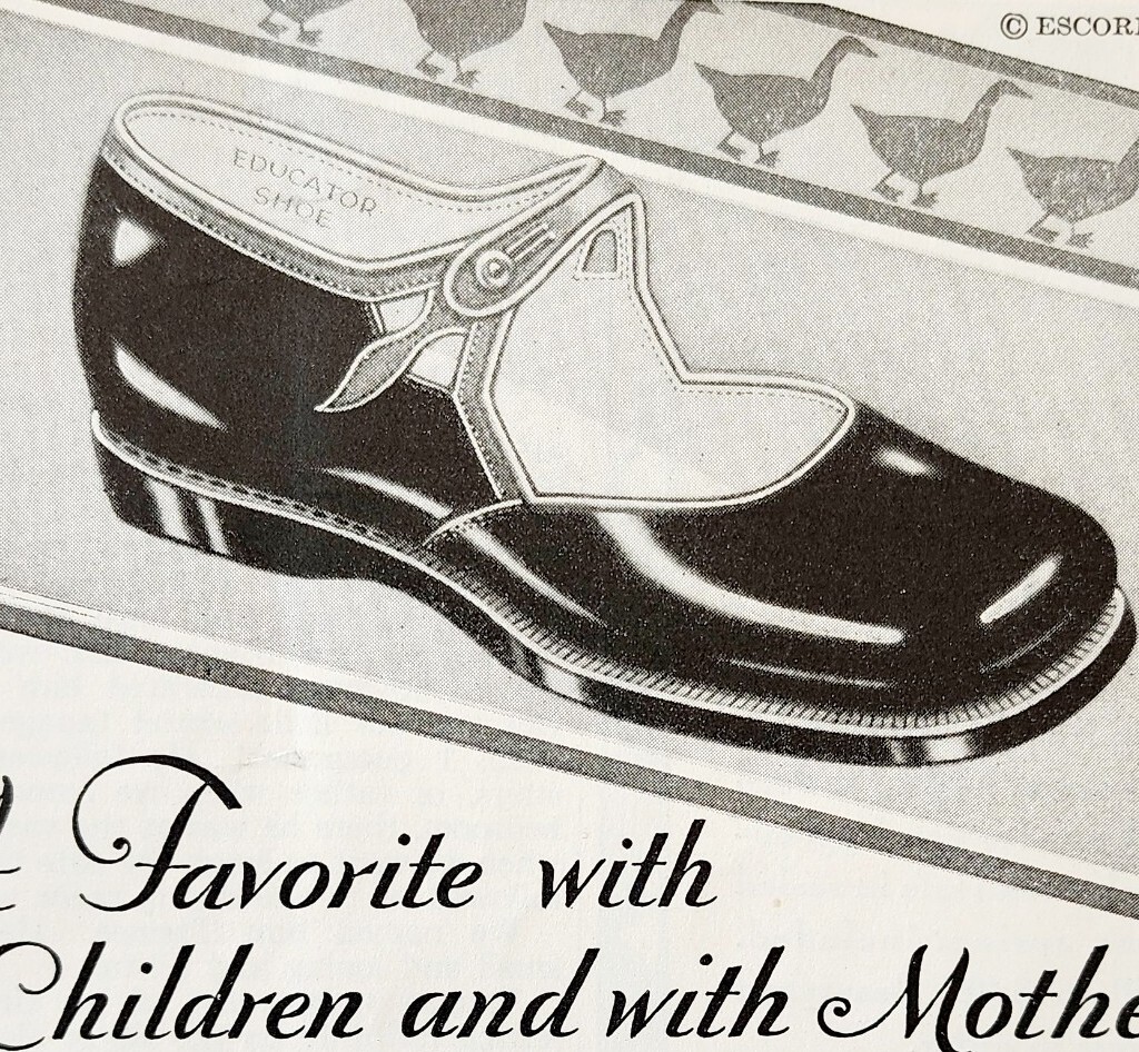 1929 Educator Shoes Children's Footwear Advertisement Antique Fashion Ephemera