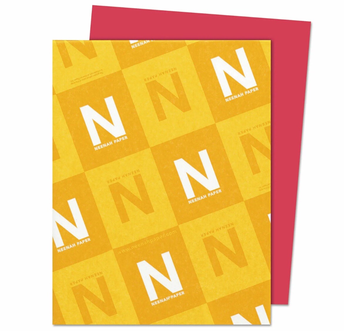 Neenah Paper Astrobrights Colored Card Stock 65 lb. 8-1/2 x 11 Re-Entry Red 250