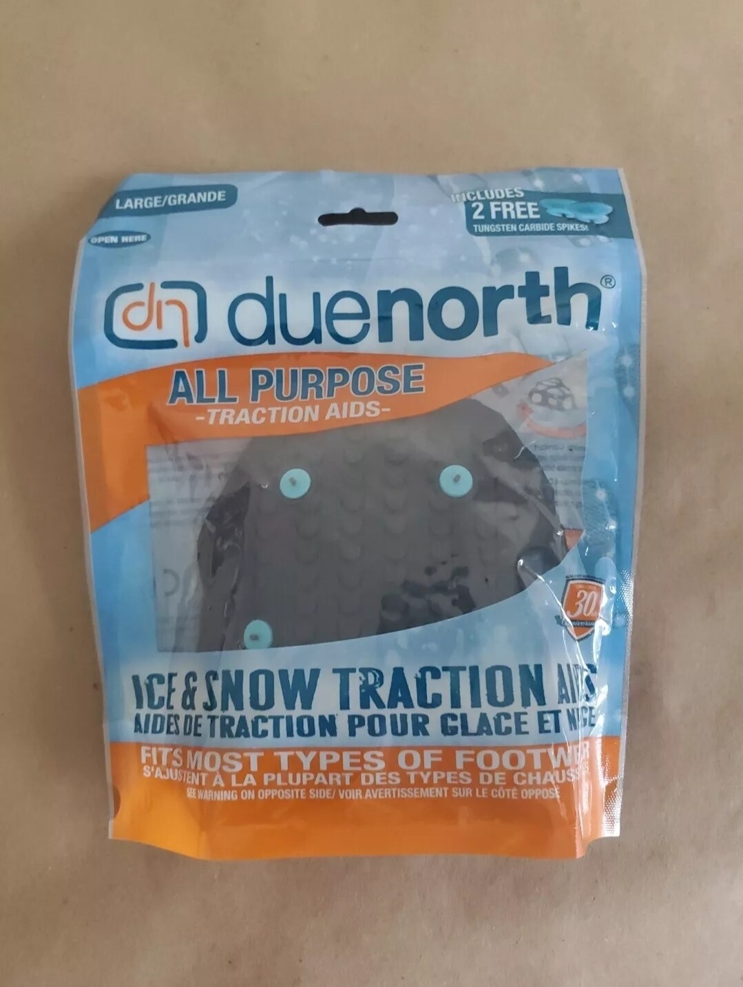 Due North All Purpose Ice & Snow Shoe Cover Traction Aids Size: Large L