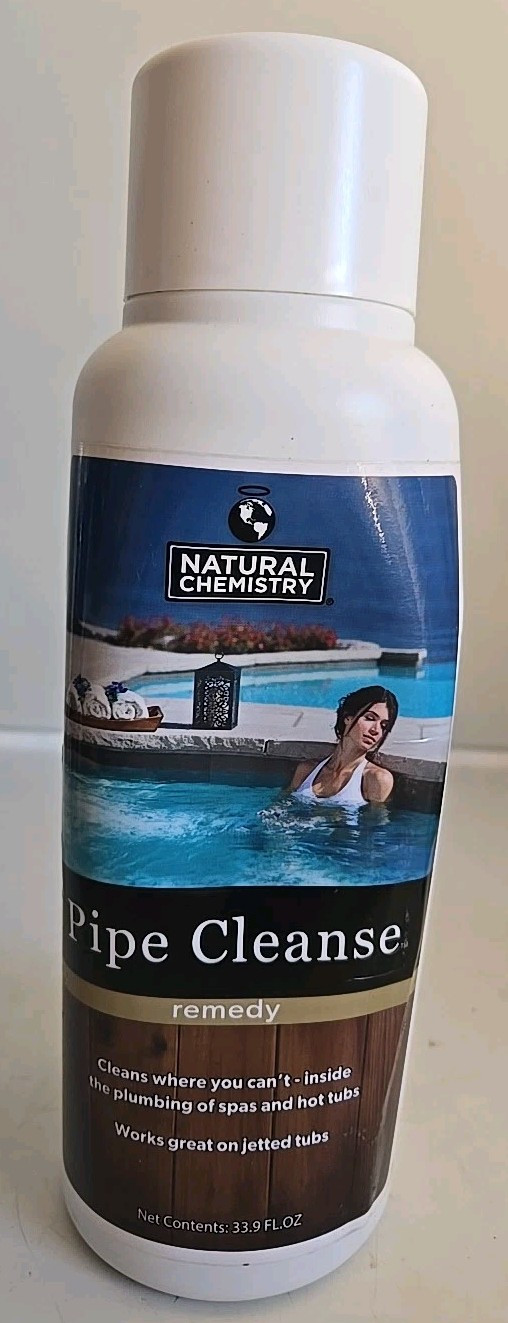 Natural Chemistry Pipe Cleanse Cleaner Remedy Cleans Plumbing 33.9oz Spa Hot Tub
