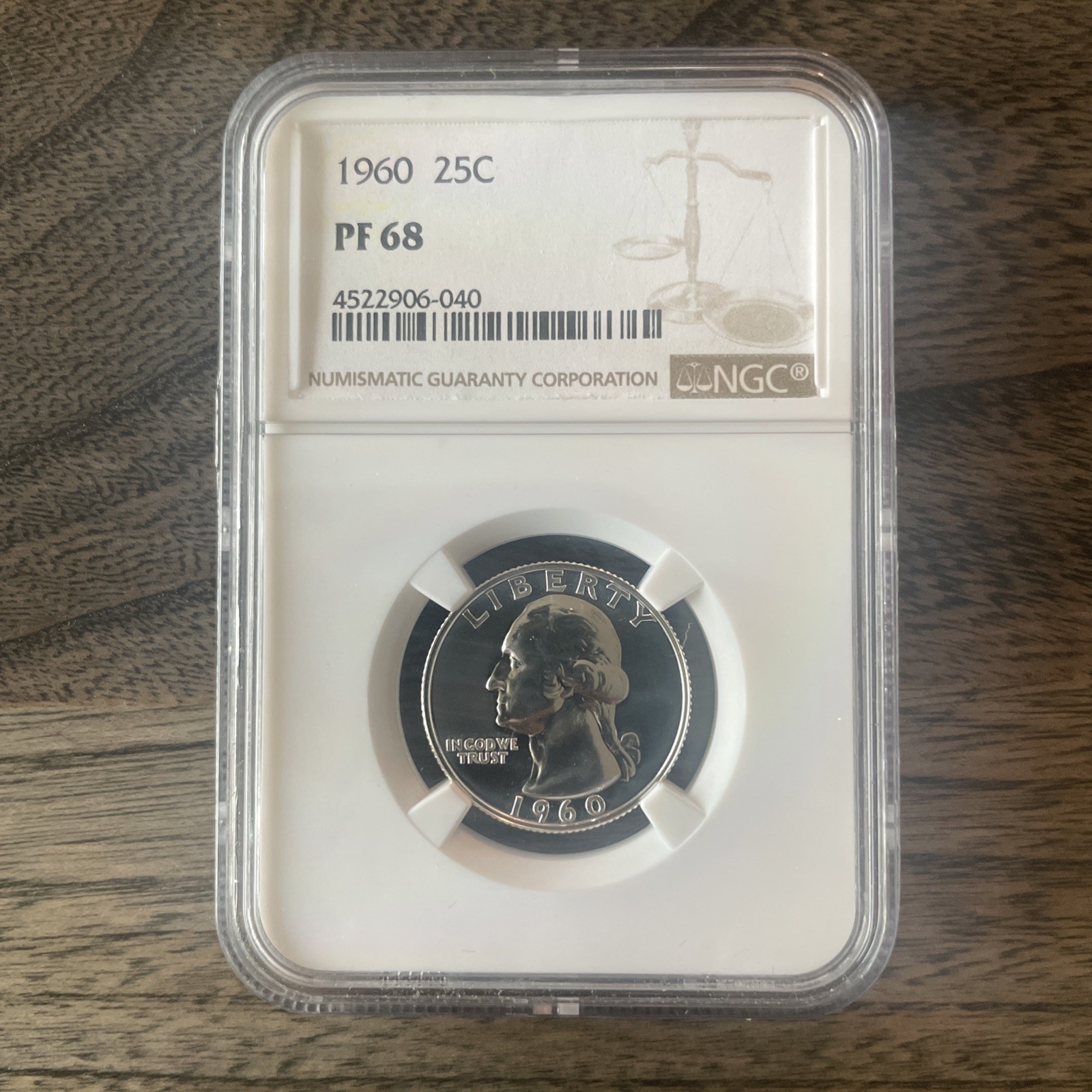 1960 Washington Quarter PF 68