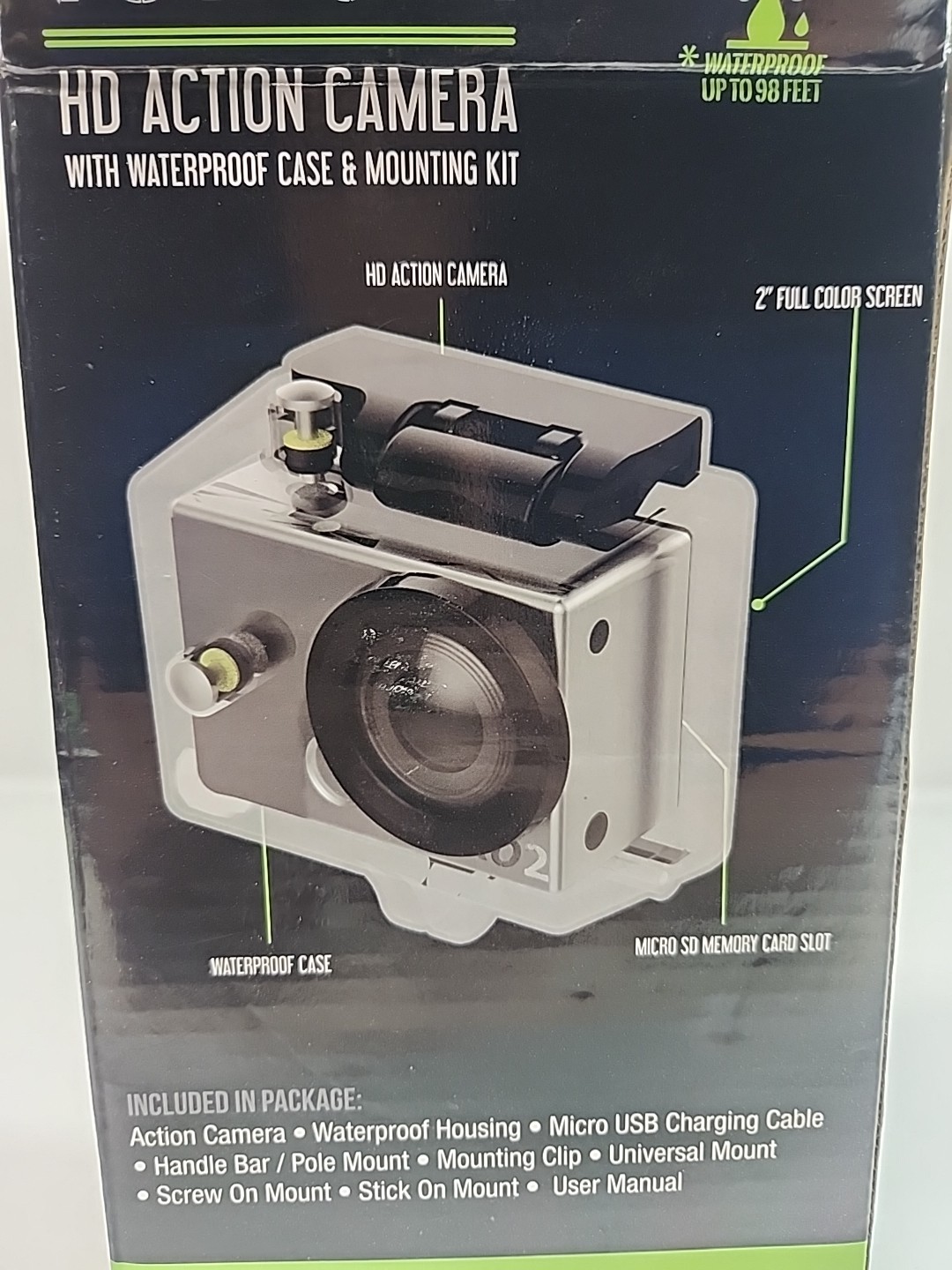 Premieractative Voyager HD Action Camera & Waterproof Case & Complete Action Kit