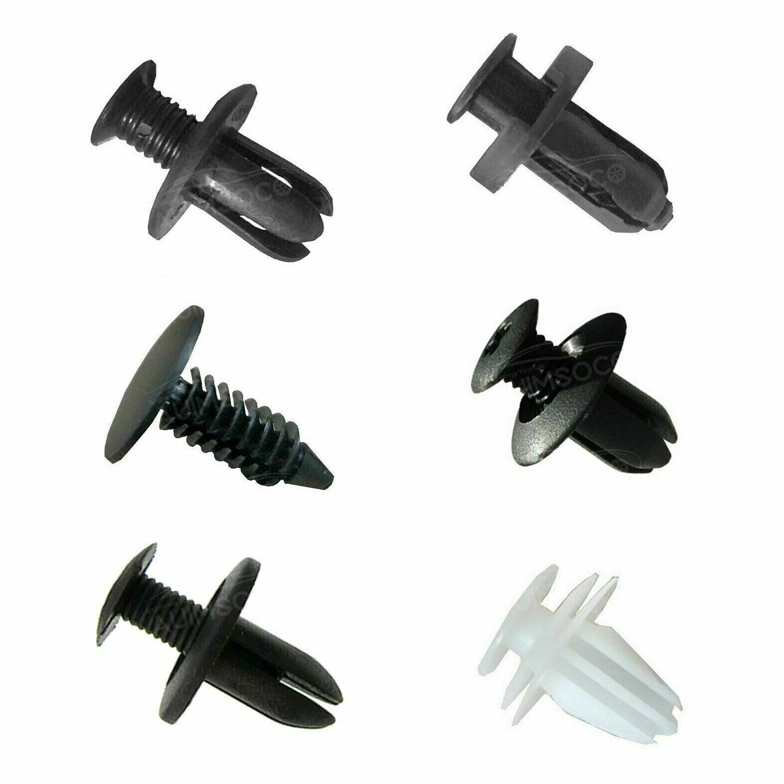 For Nissan Fixing Fastener Kit Bumper Fender Liner Push Retainer Clips 100XUS