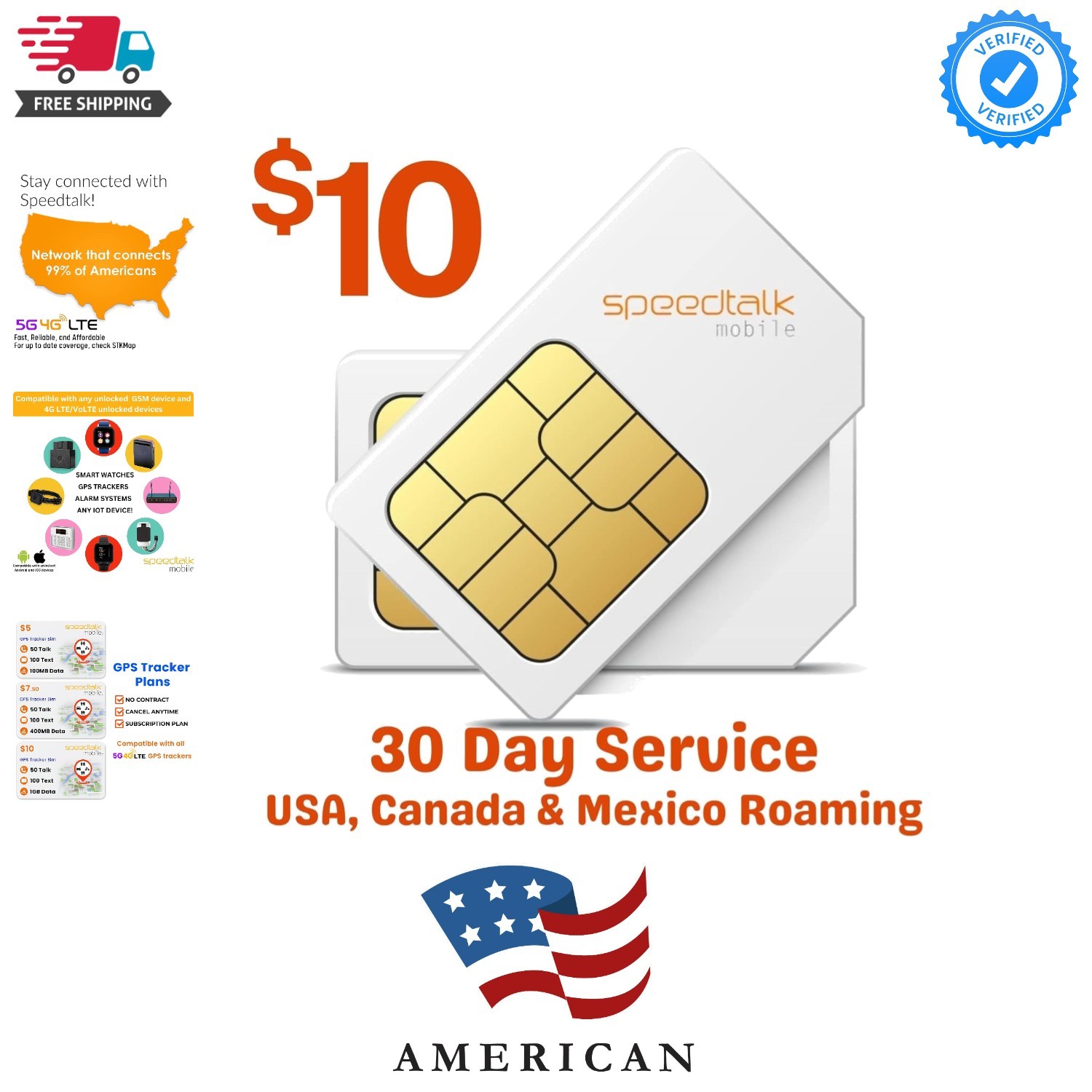 10 Tracker SIM Card Kit, Unlimited Data for 4G GPS Tracking Devices locators ...