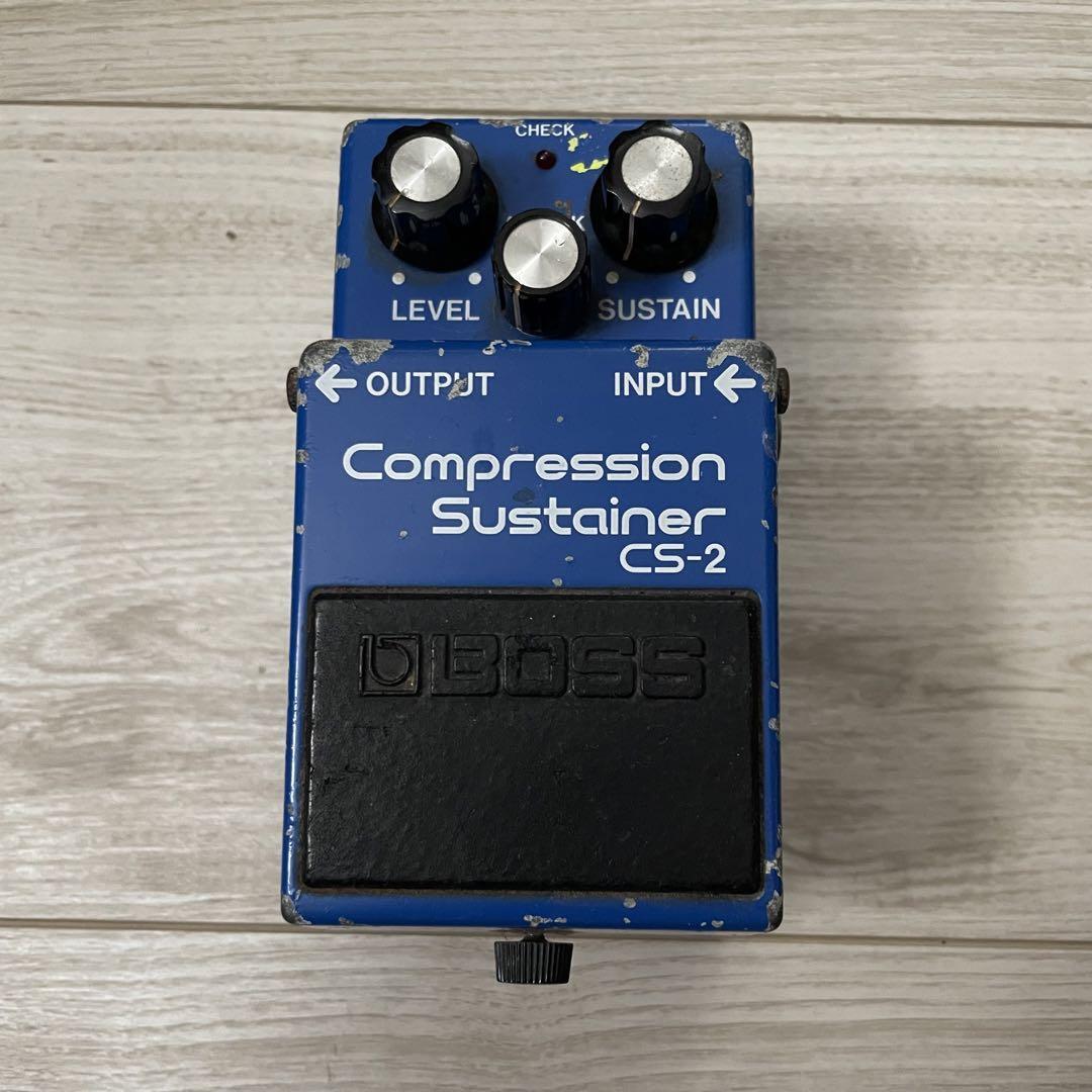 BOSS CS-2 Compression Sustainer Guitar Effects Pedal used