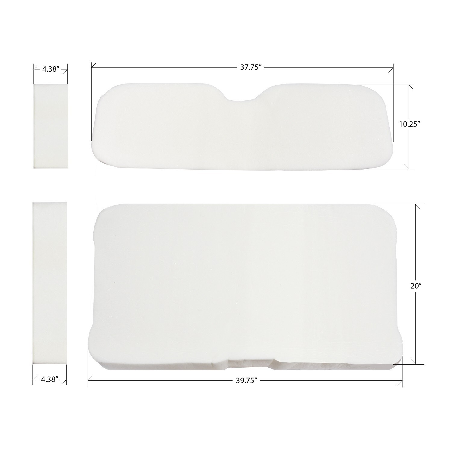 EZGO RXV Replacement Foam Inserts For Golf Cart Seat