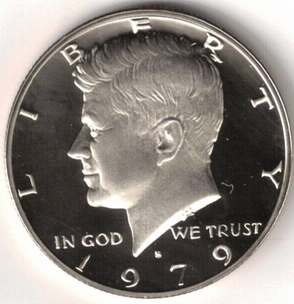 1979-S San Francisco Proof Copper-Nickel Clad Copper Strike Half Dollar Coin