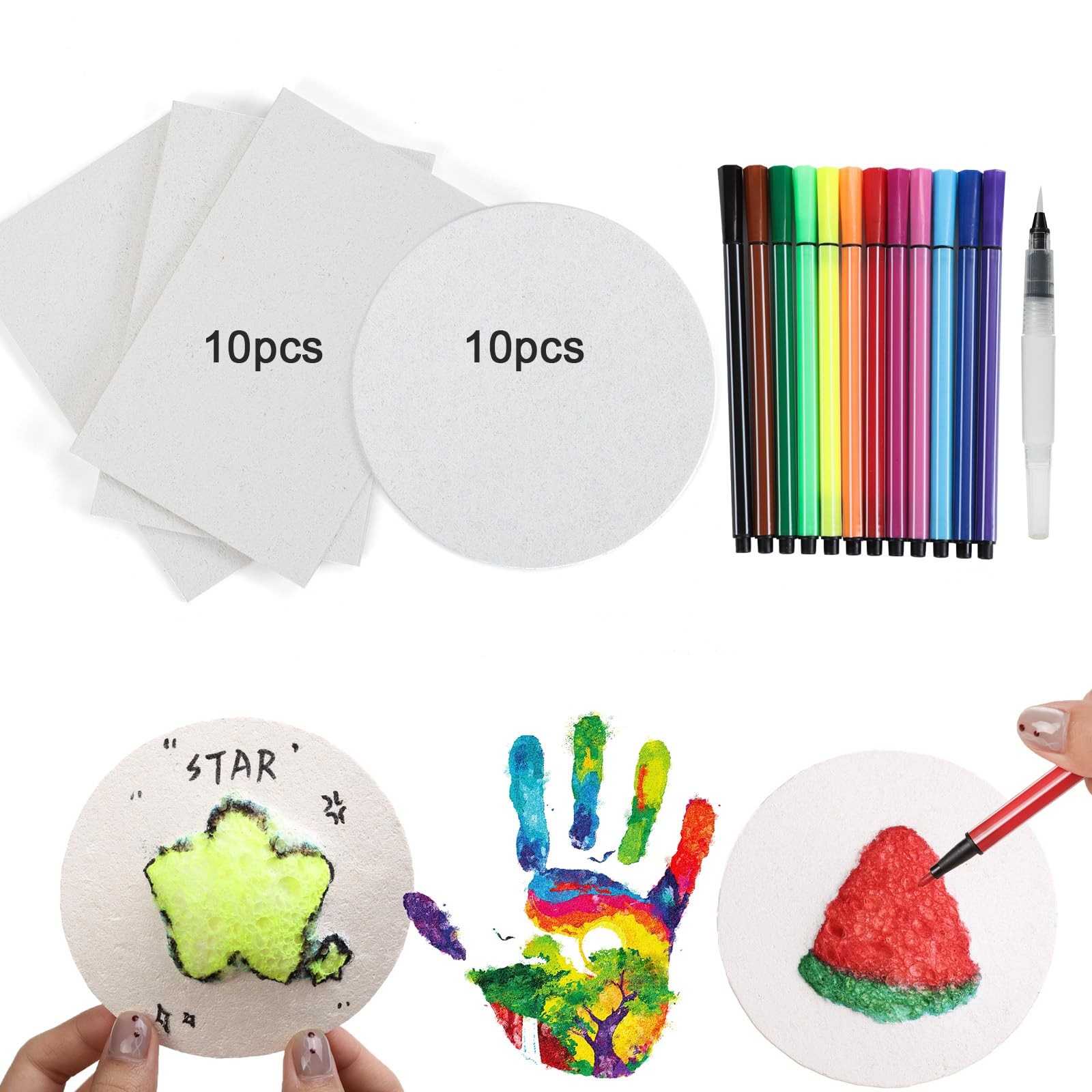 Magic Foam Texture Painting Kit 3.93 x inches, 4.33 x 2.75 white