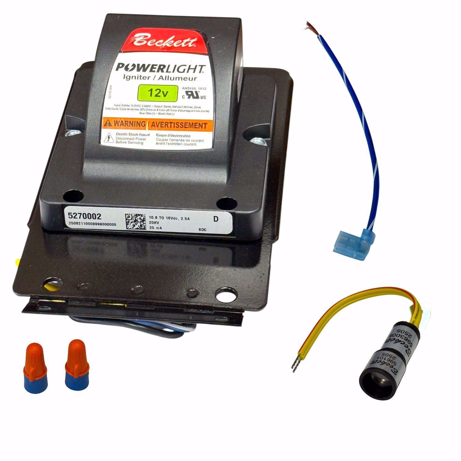 NEW BECKETT 5270002U 12VDC IGNITOR FOR SDC OIL BURNER W/O ICB REPLACES 5218303U